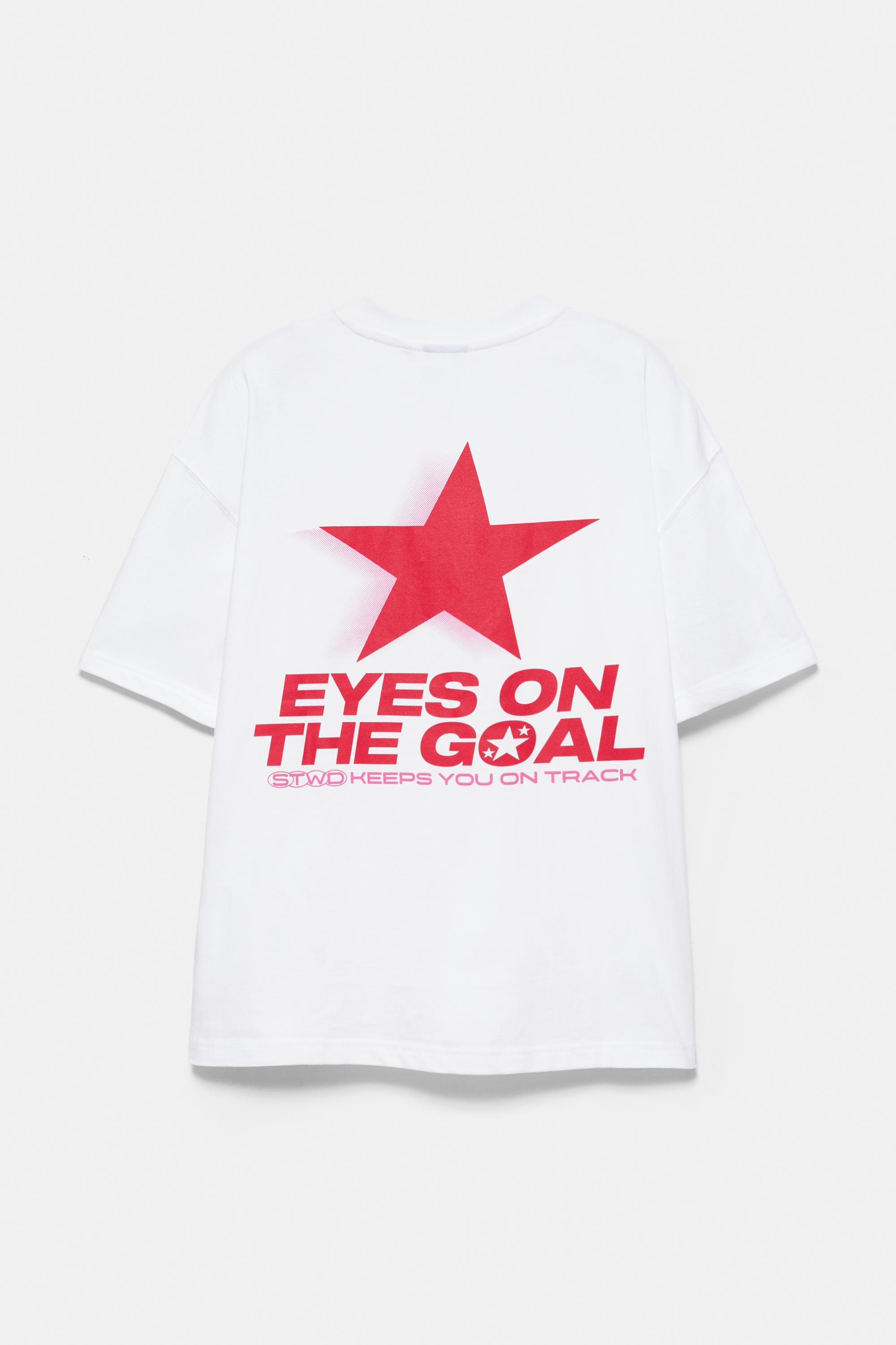 STWD red star T-shirt — White