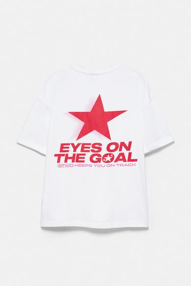 STWD red star T-shirt — White 7