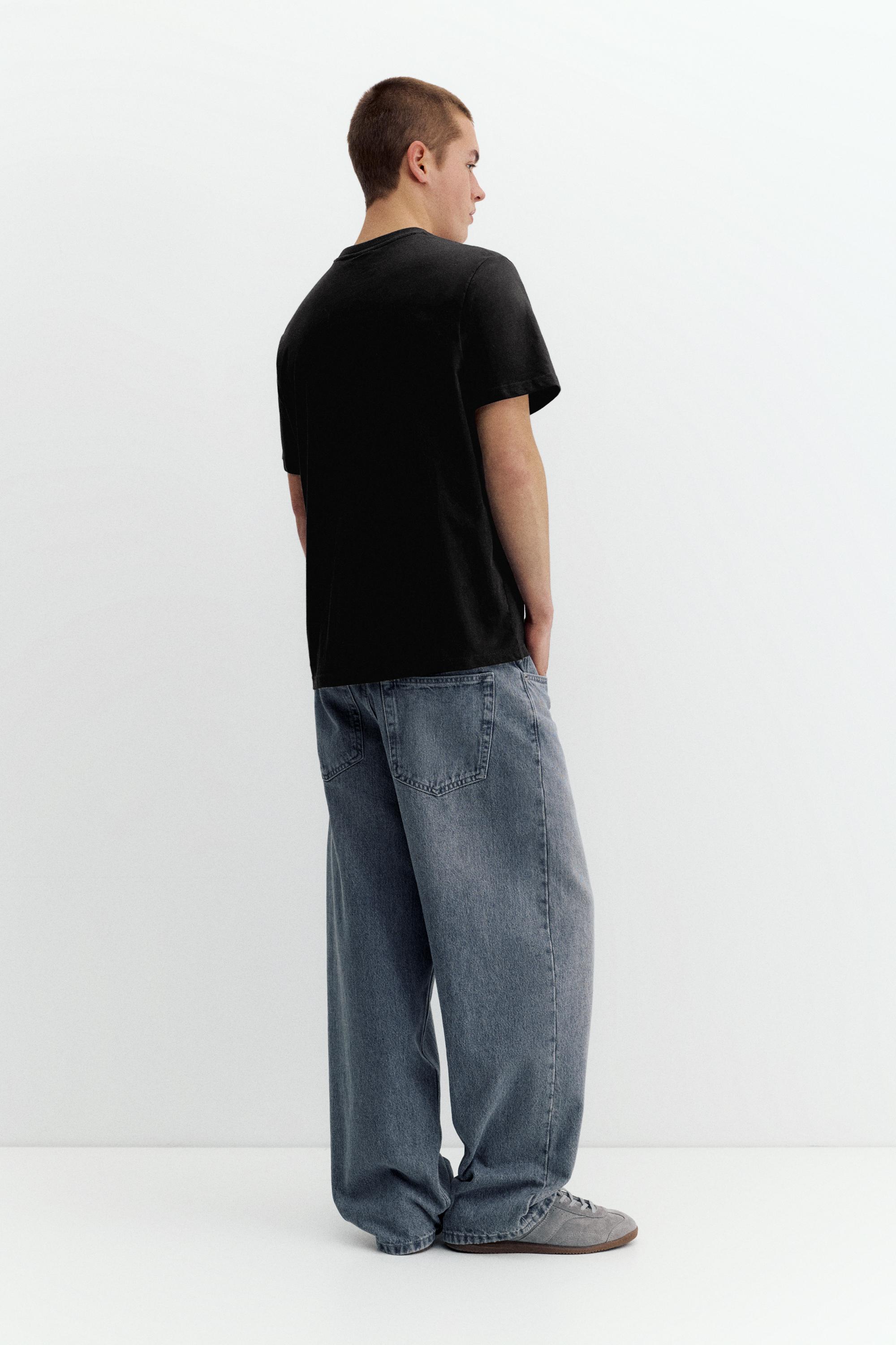 Embroidered logo T-shirt — Black