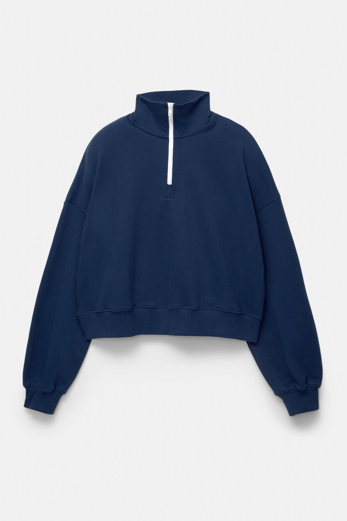 Zip Pullover Half Zip Sweatshirt H&m H&M Sweatshirt Women's M
