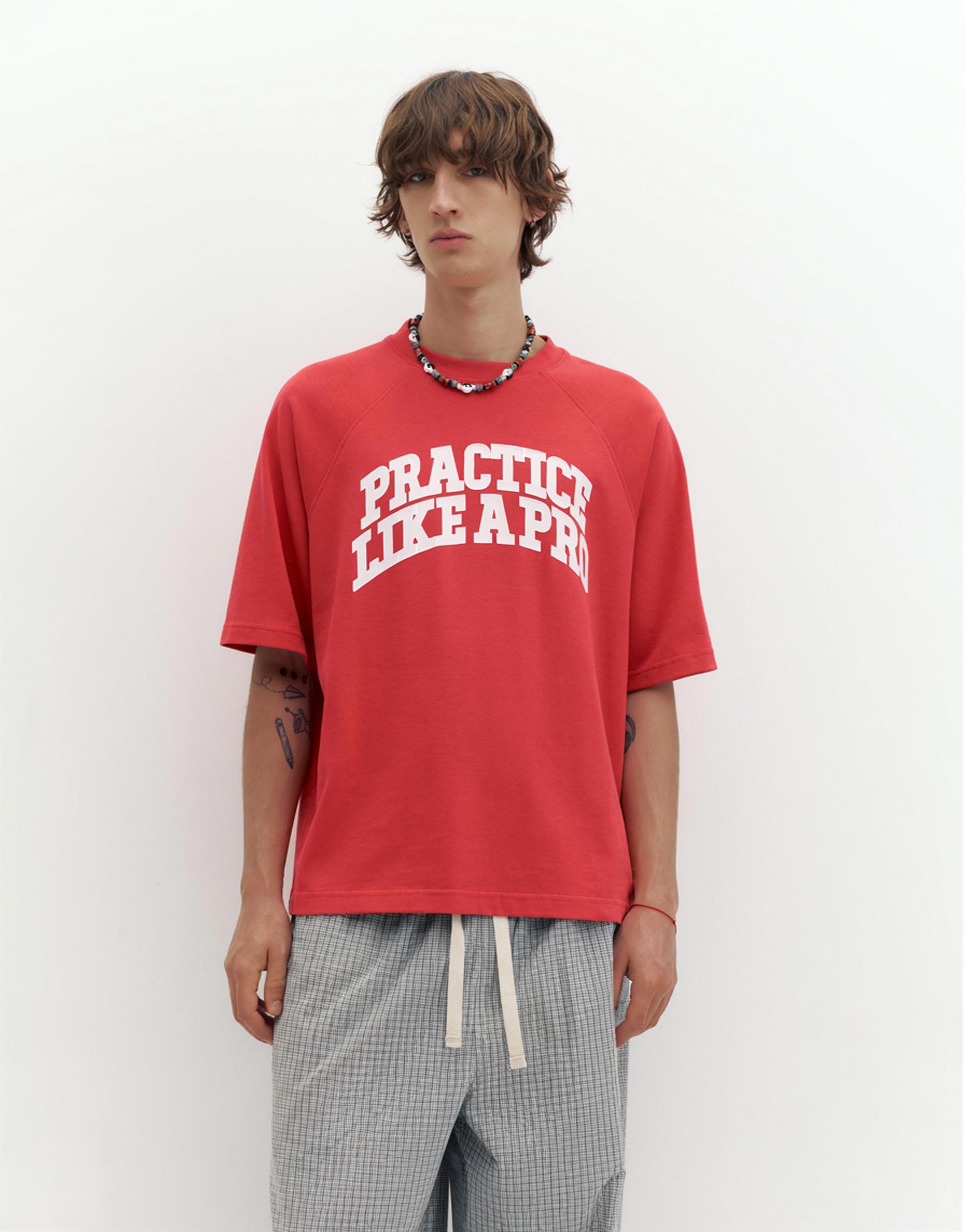 STWD raglan graphic T-shirt — Red