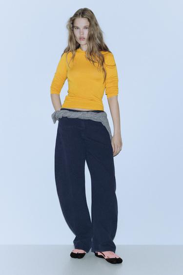 Raglan sleeve T-shirt — Mustard 4