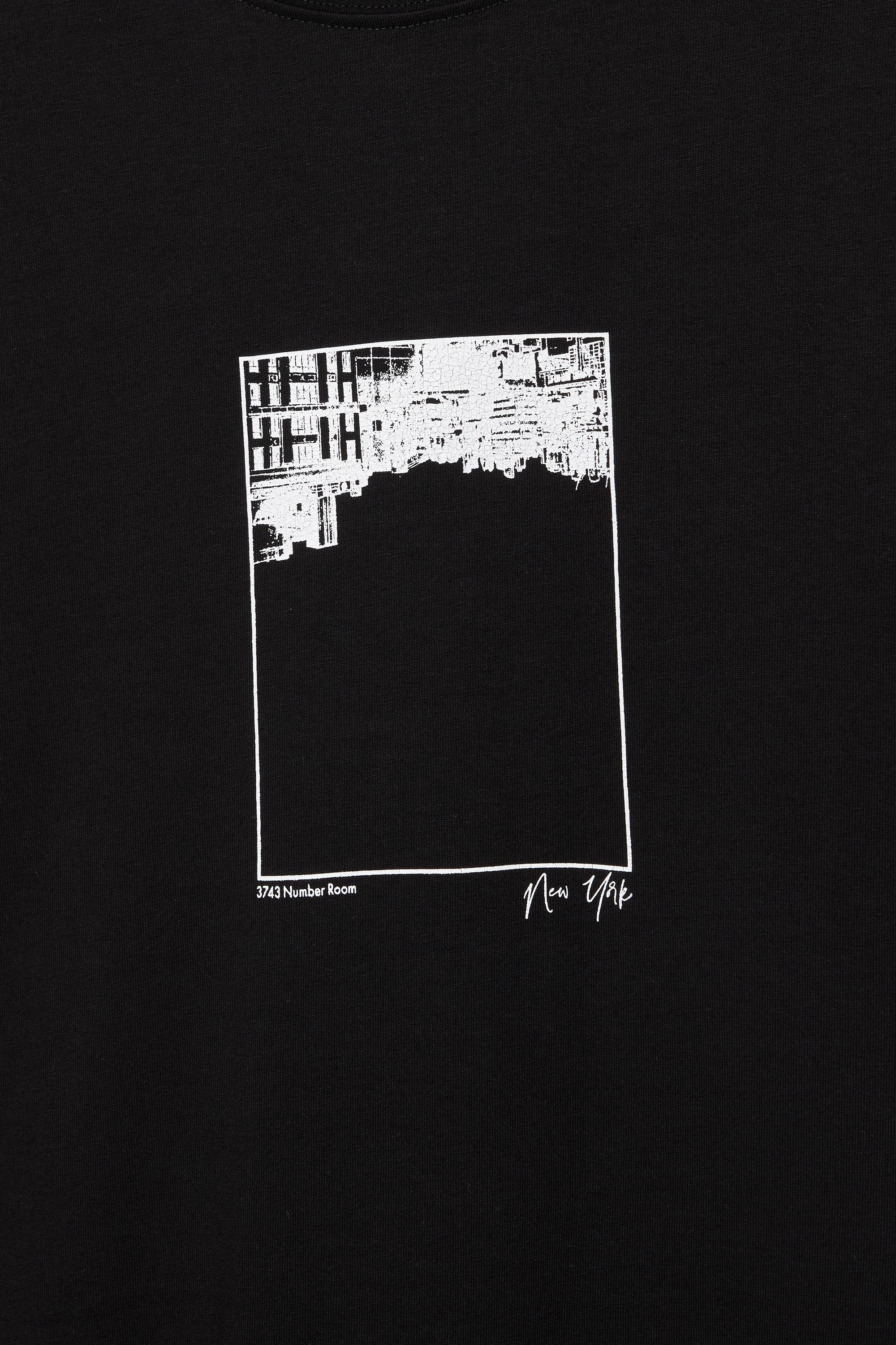 New York grafik baskılı tişört - Görsel 4