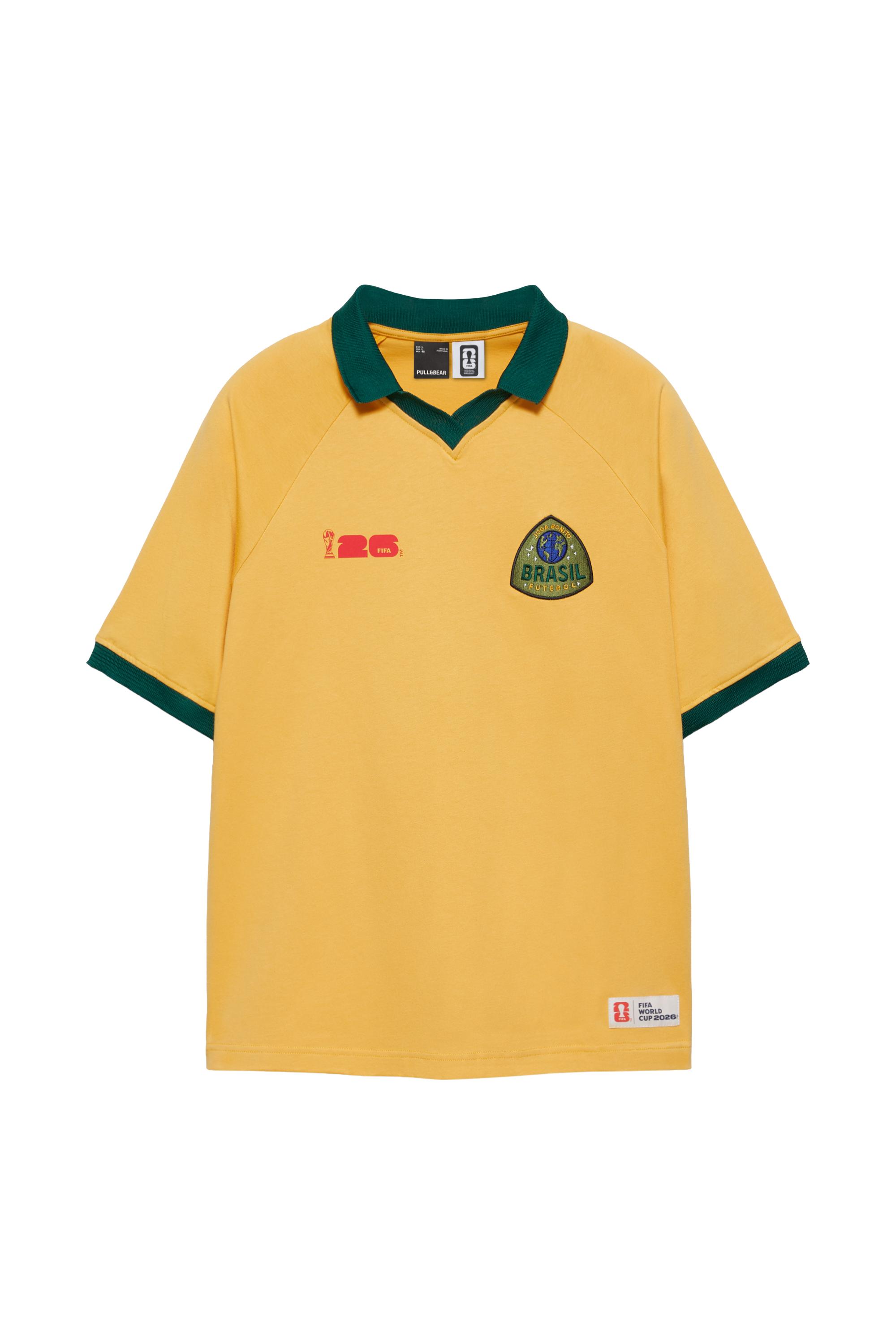 Pull&Bear FIFA WORLD CUP 26™ Brezilya Polo görsel 5