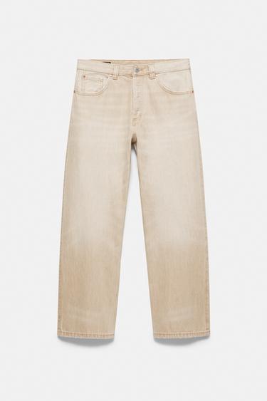 Regular straight-leg jeans — Sand 2
