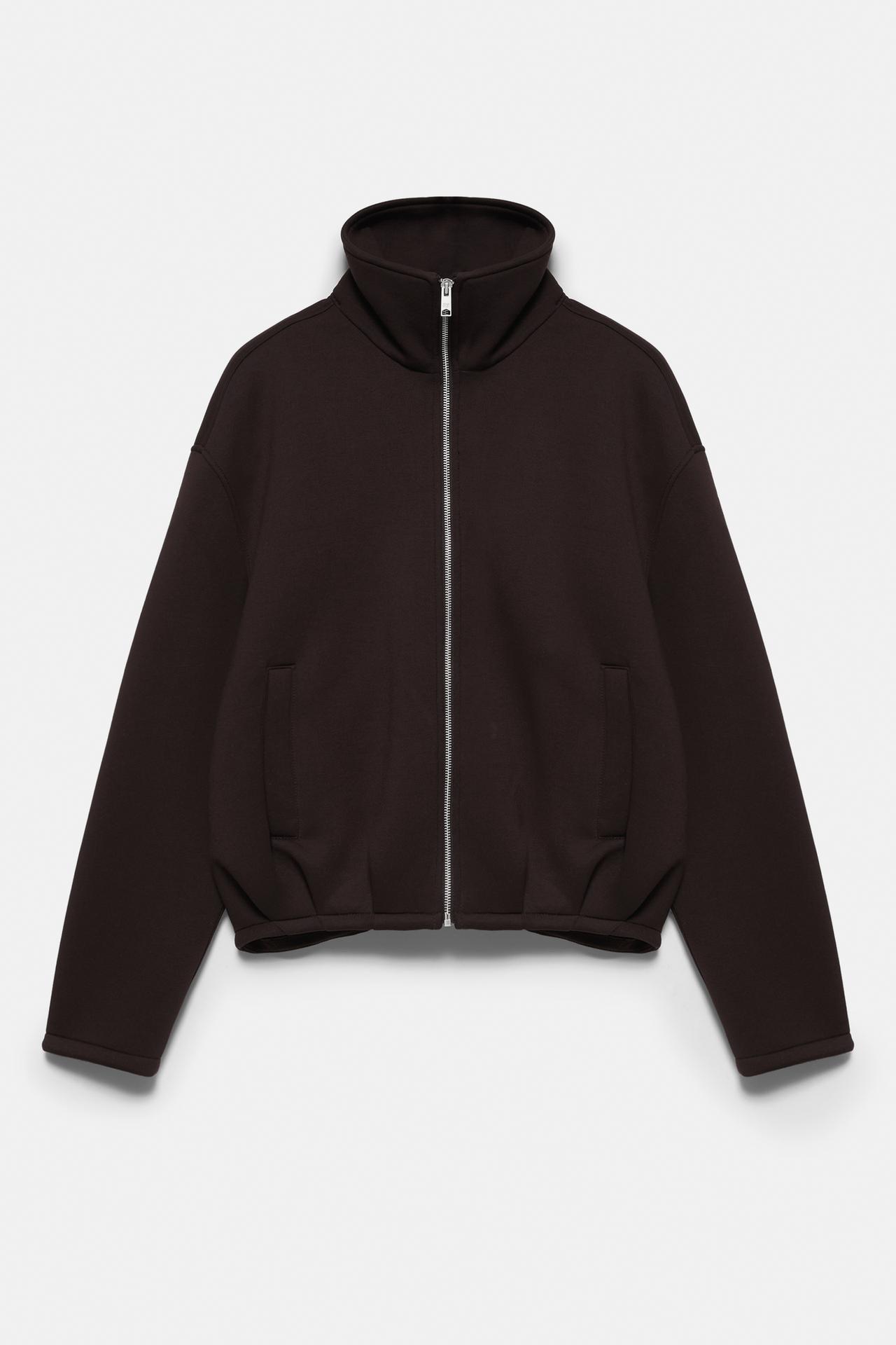 Neoprene balloon jacket — Brown