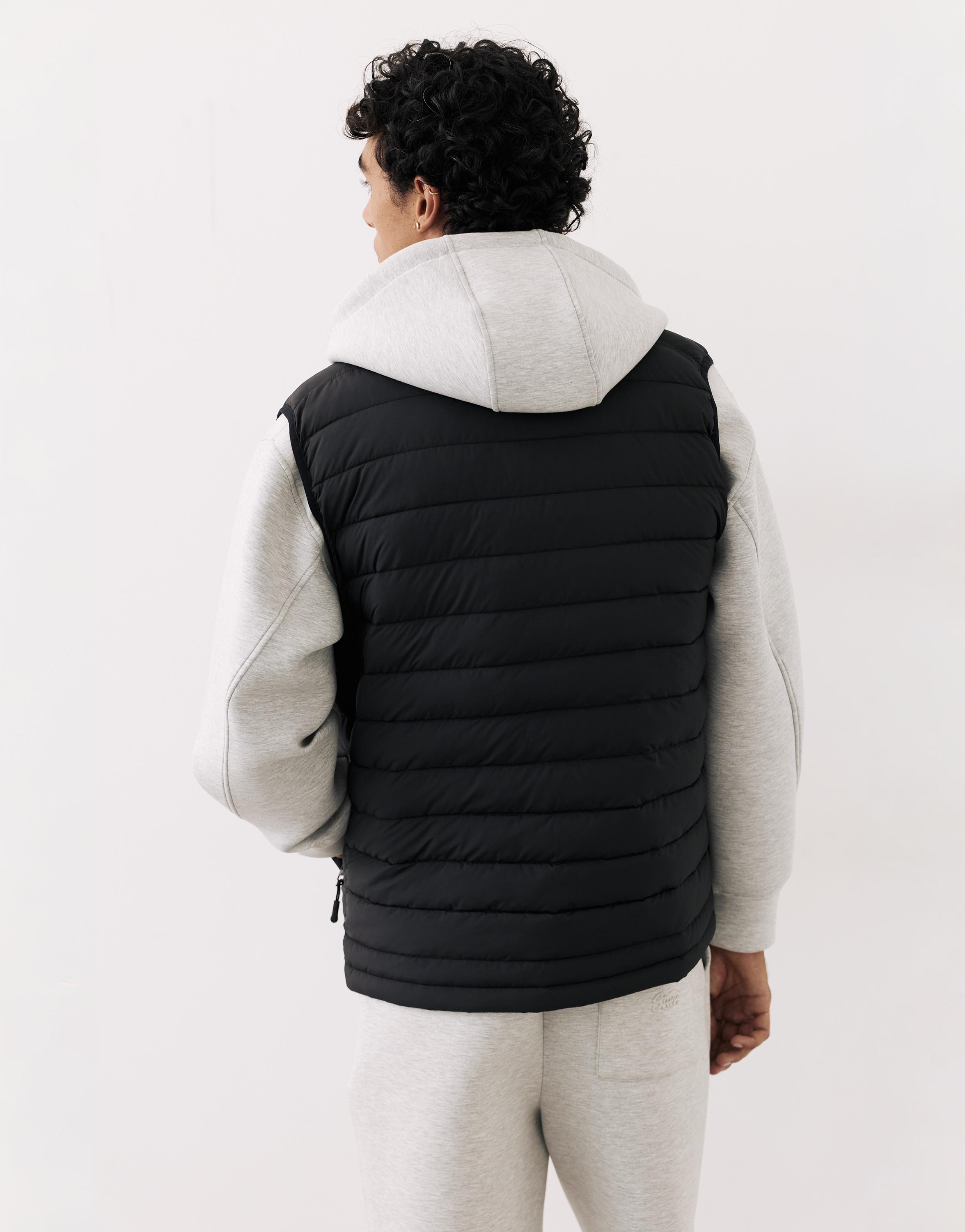 Quilted gilet — Black