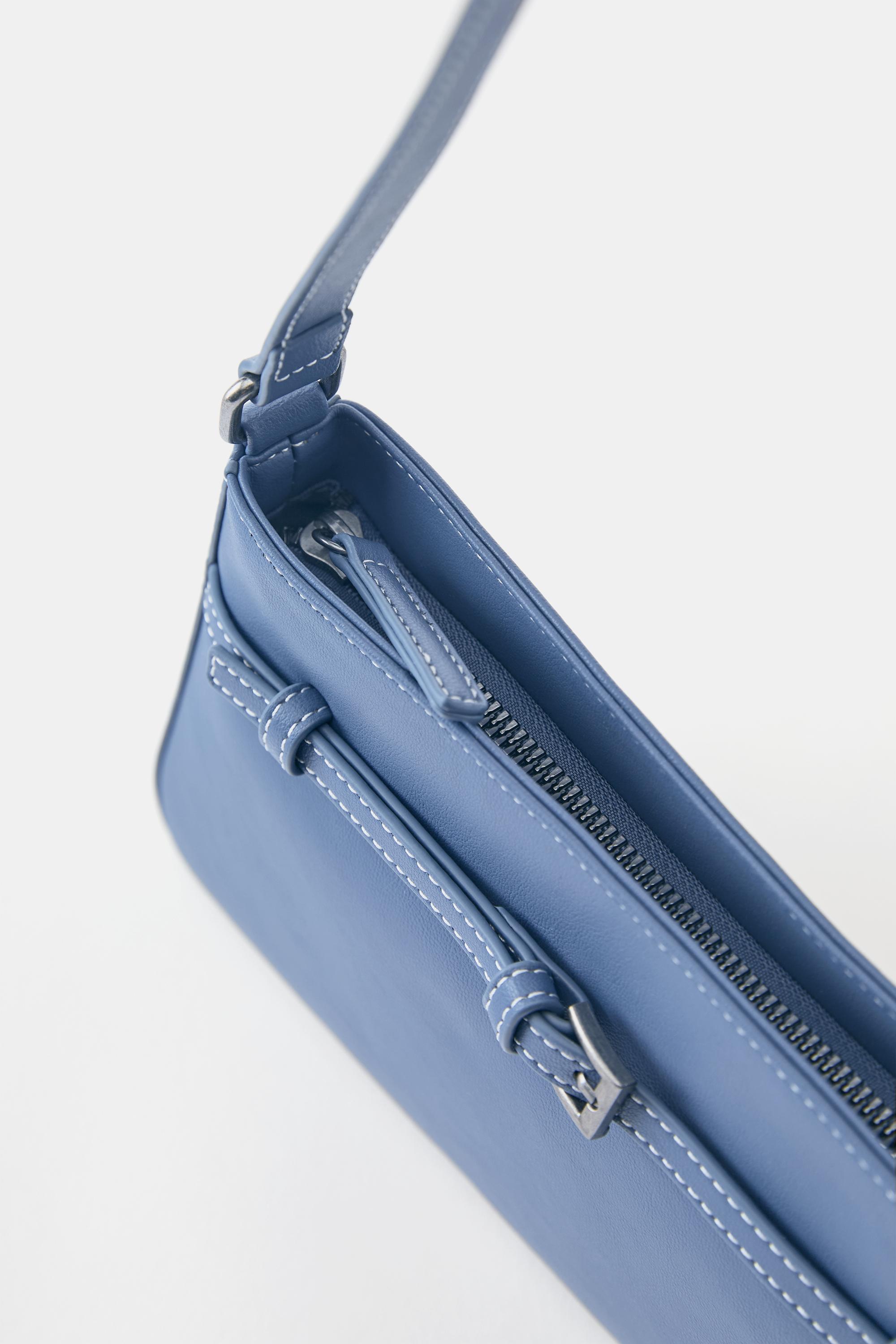 Buckle shoulder bag — Blue