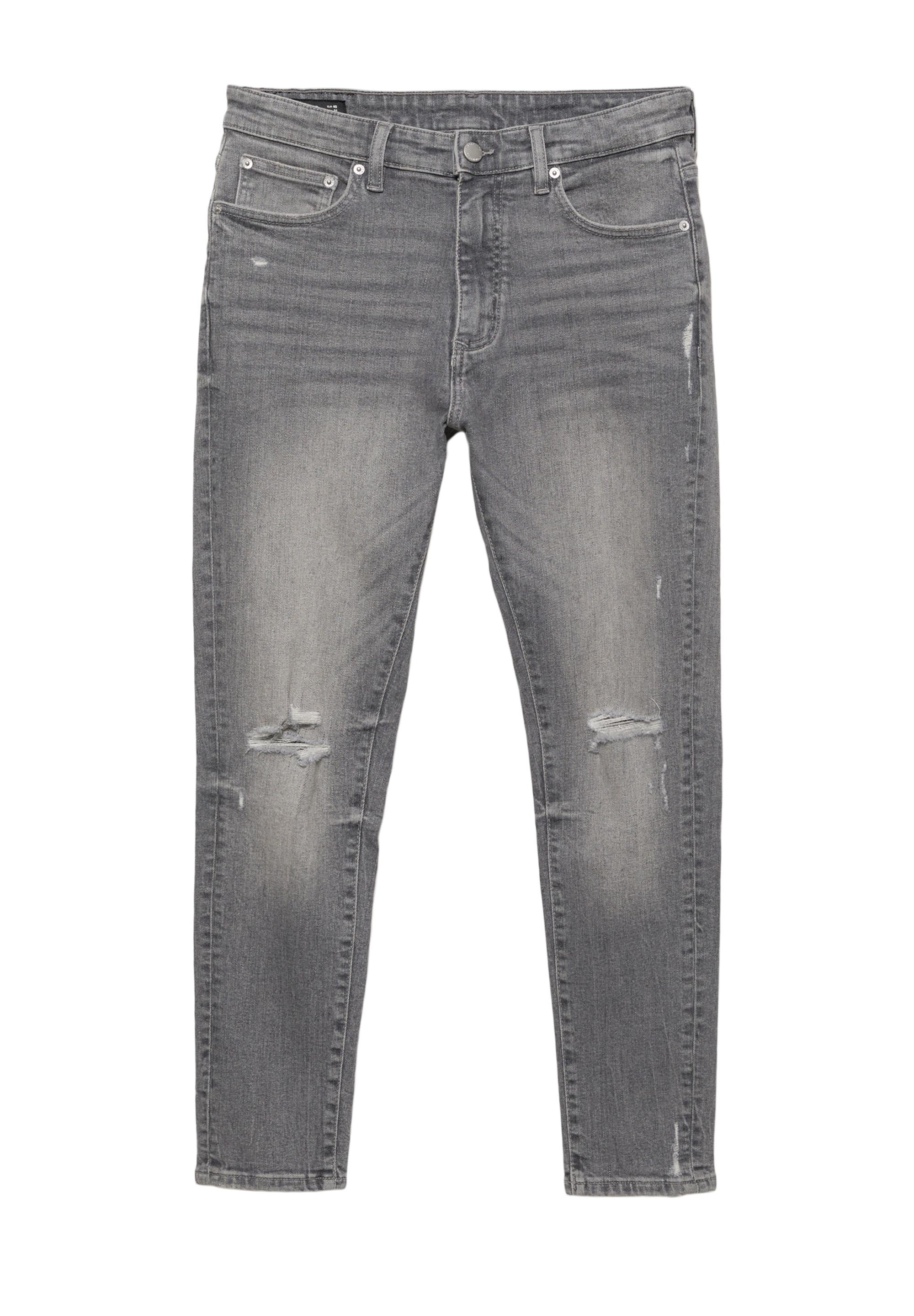 Ripped skinny jeans — Dark grey