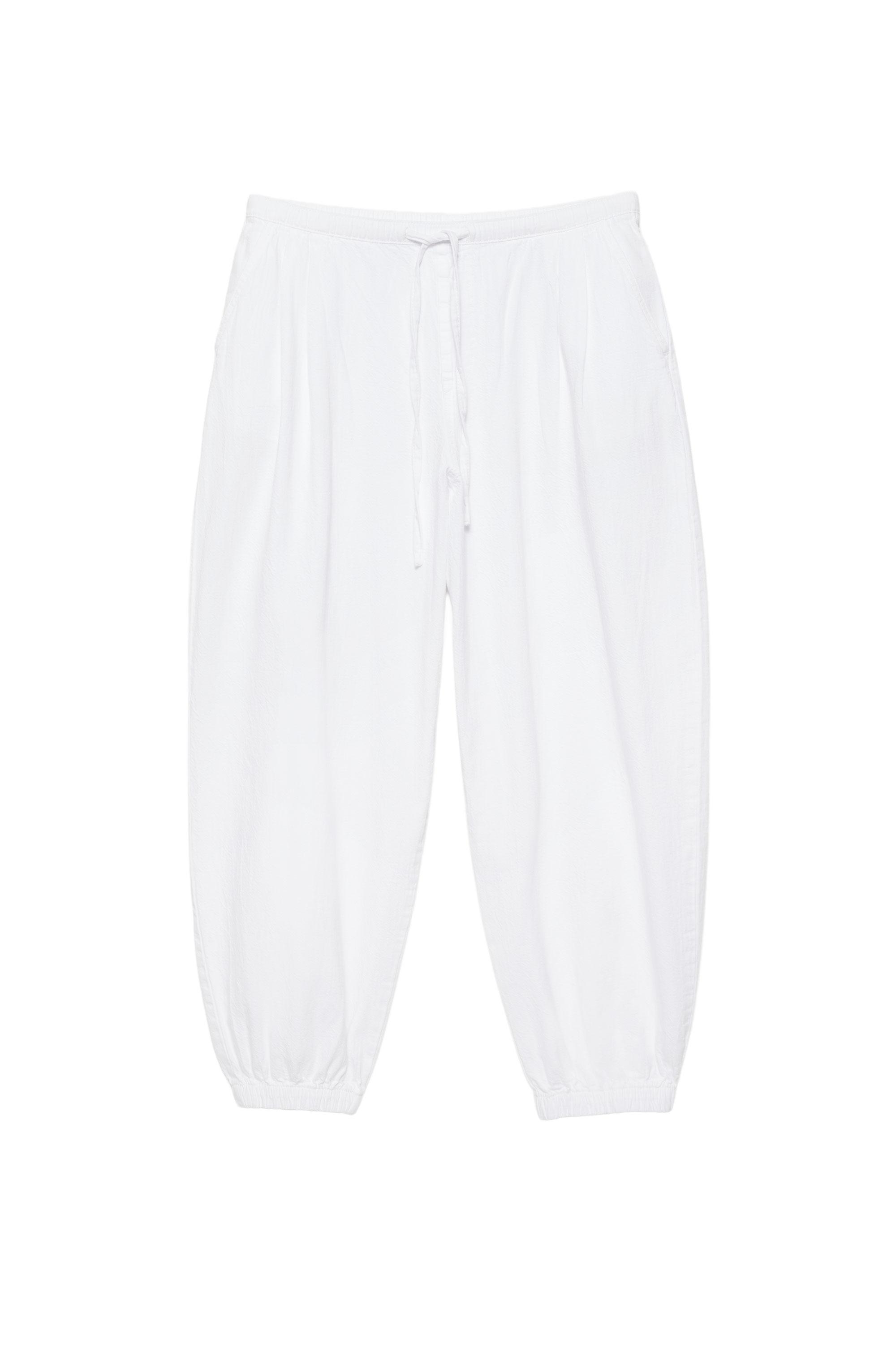 Beli lastikli şalvar pantolon - Görsel 5