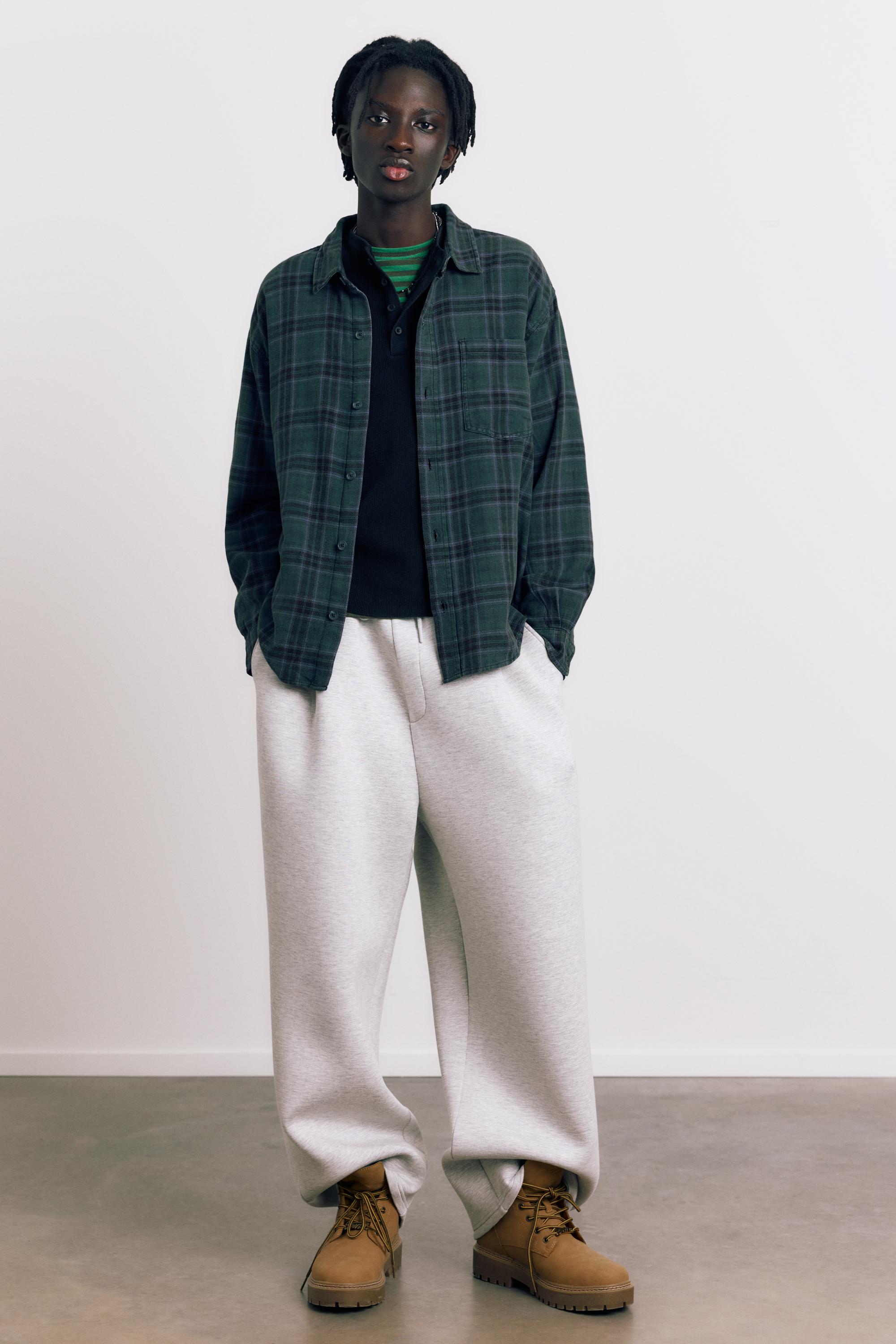 Uzun kollu kareli gömlek - Görsel 42