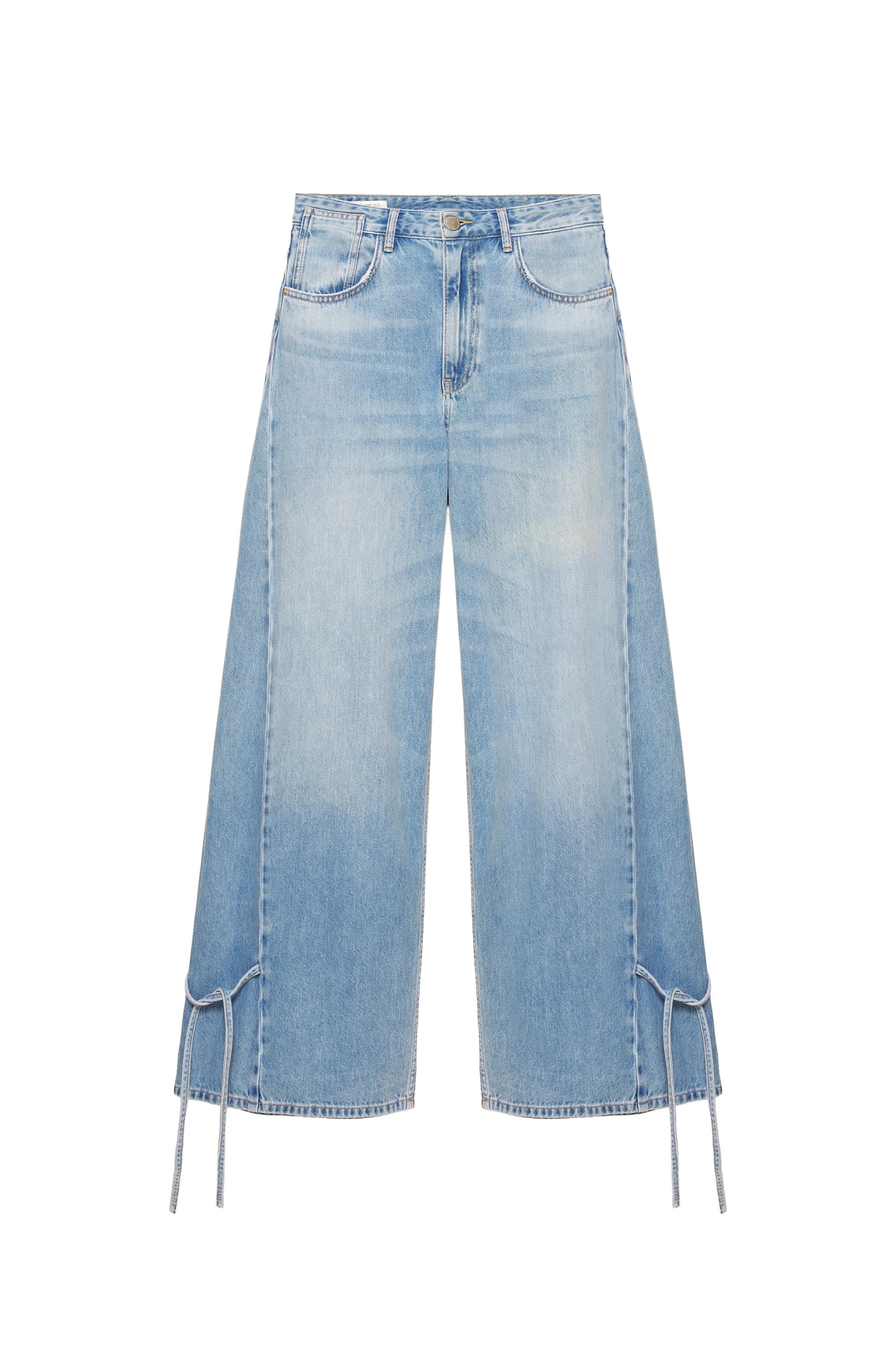 Jeans wide leg lazos