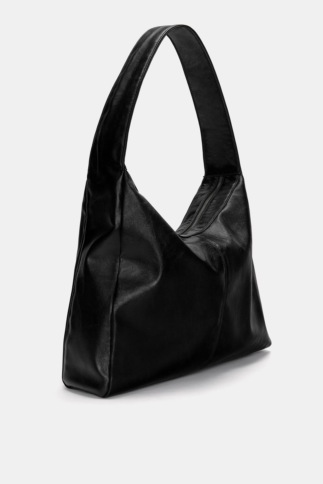 Faux leather shopper bag - PULL&BEAR