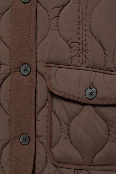 Puffer jacket with pockets — Brown 9