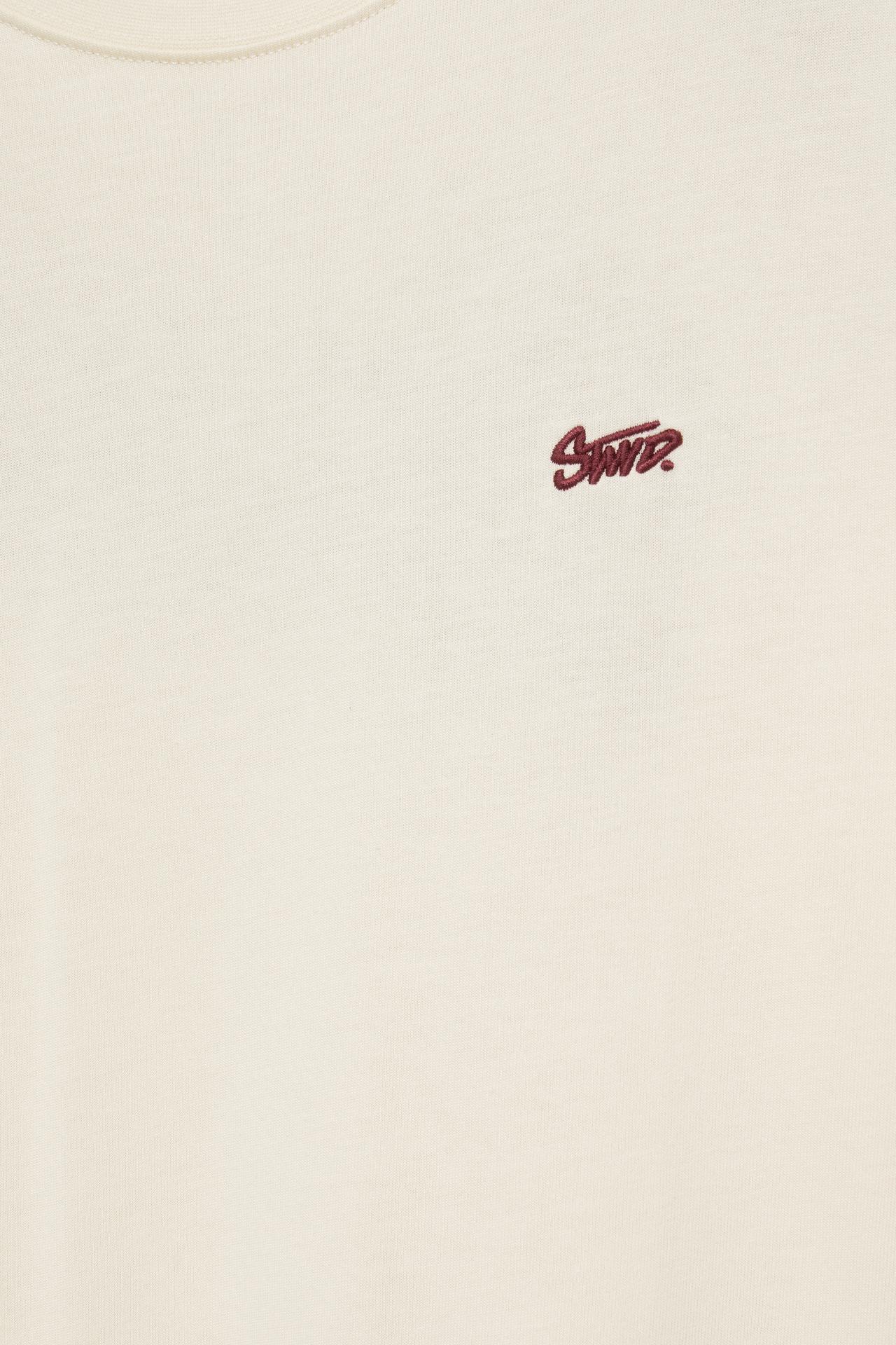 Boxy STWD logo T-shirt — Ecru