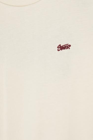 Boxy STWD logo T-shirt — Ecru 9