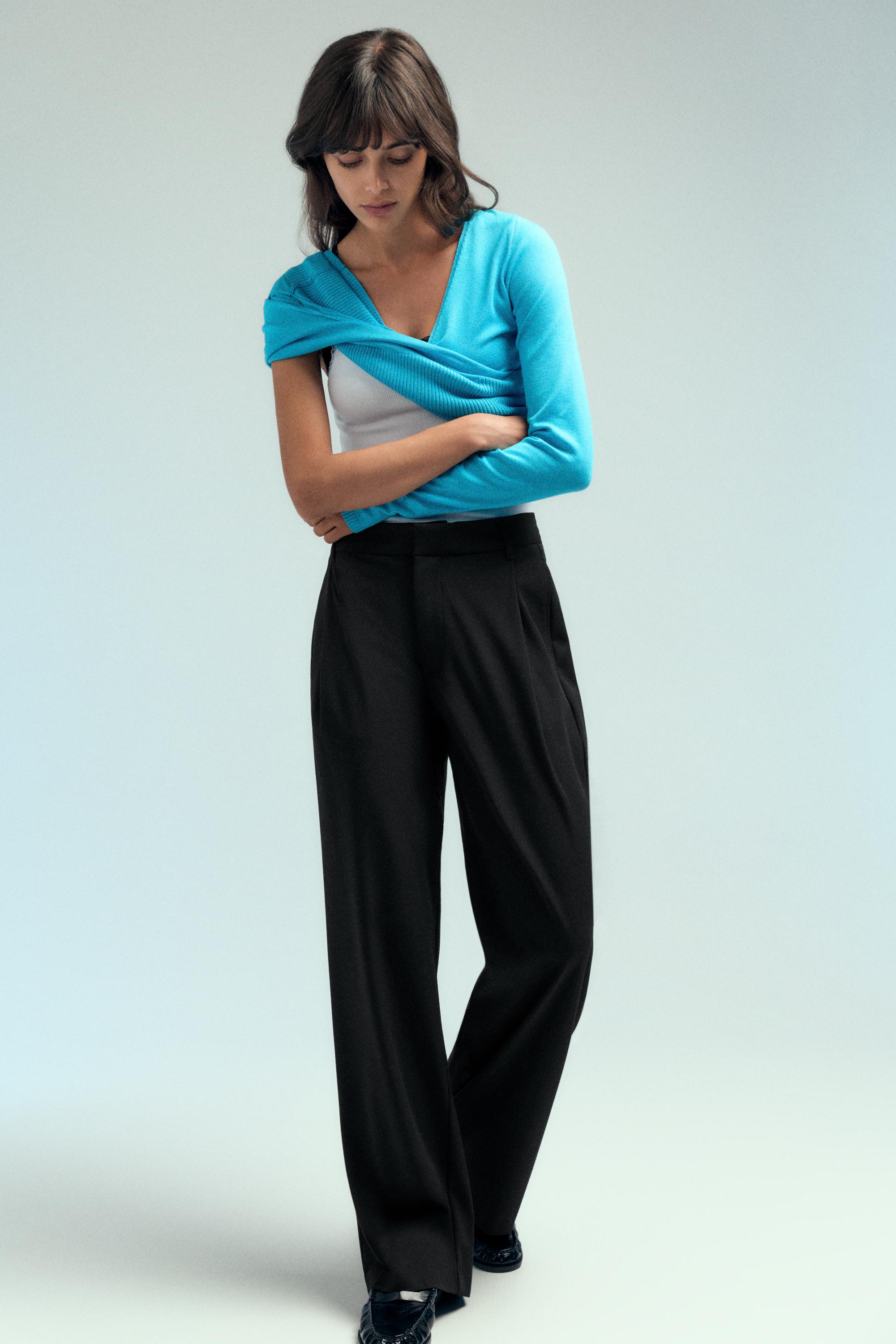 Darted smart trousers — Black