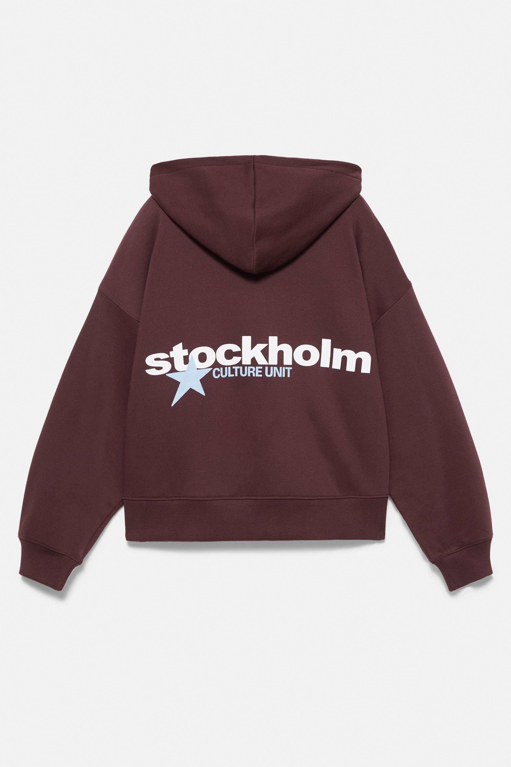 Graphic hoodie — Maroon