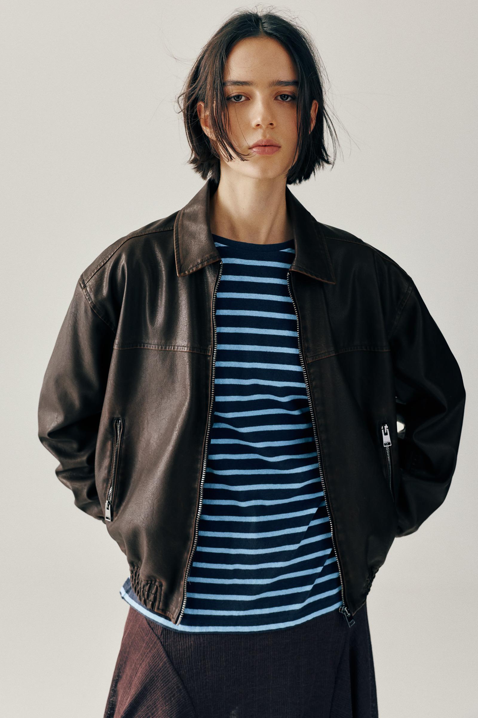 Suni Deri Baba Kesim Ceket - Görsel 120