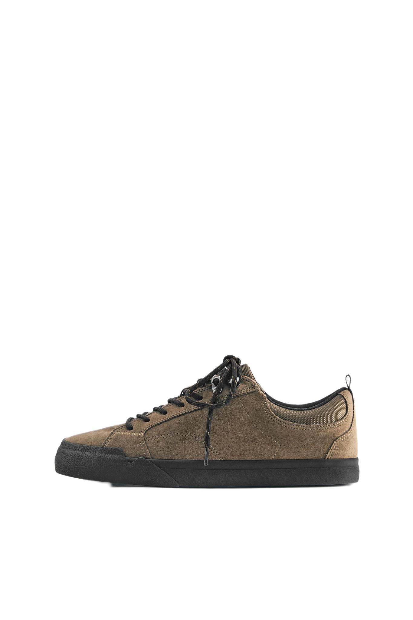 Lace-up casual trainers — Brown