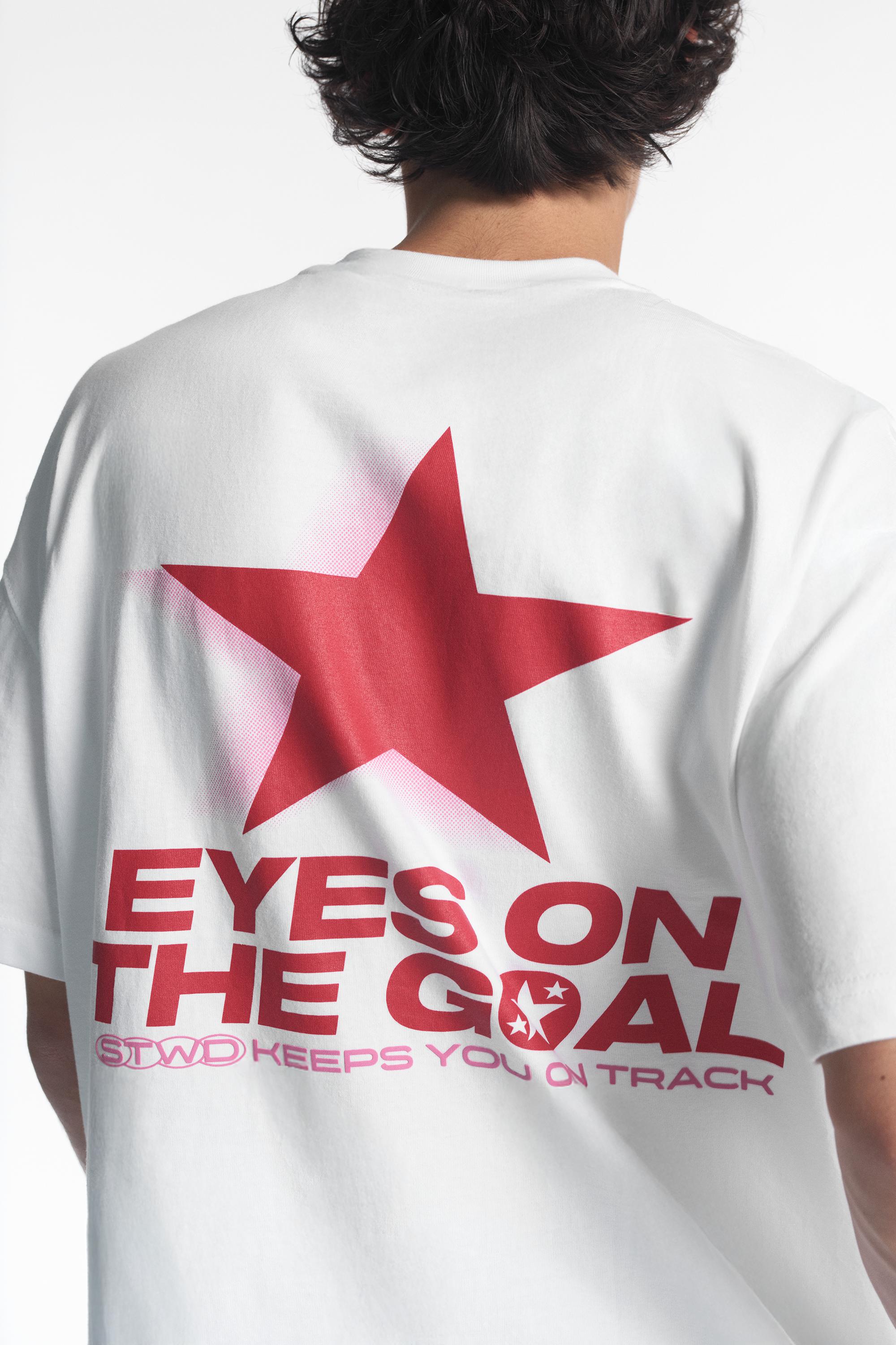 STWD red star T-shirt — White