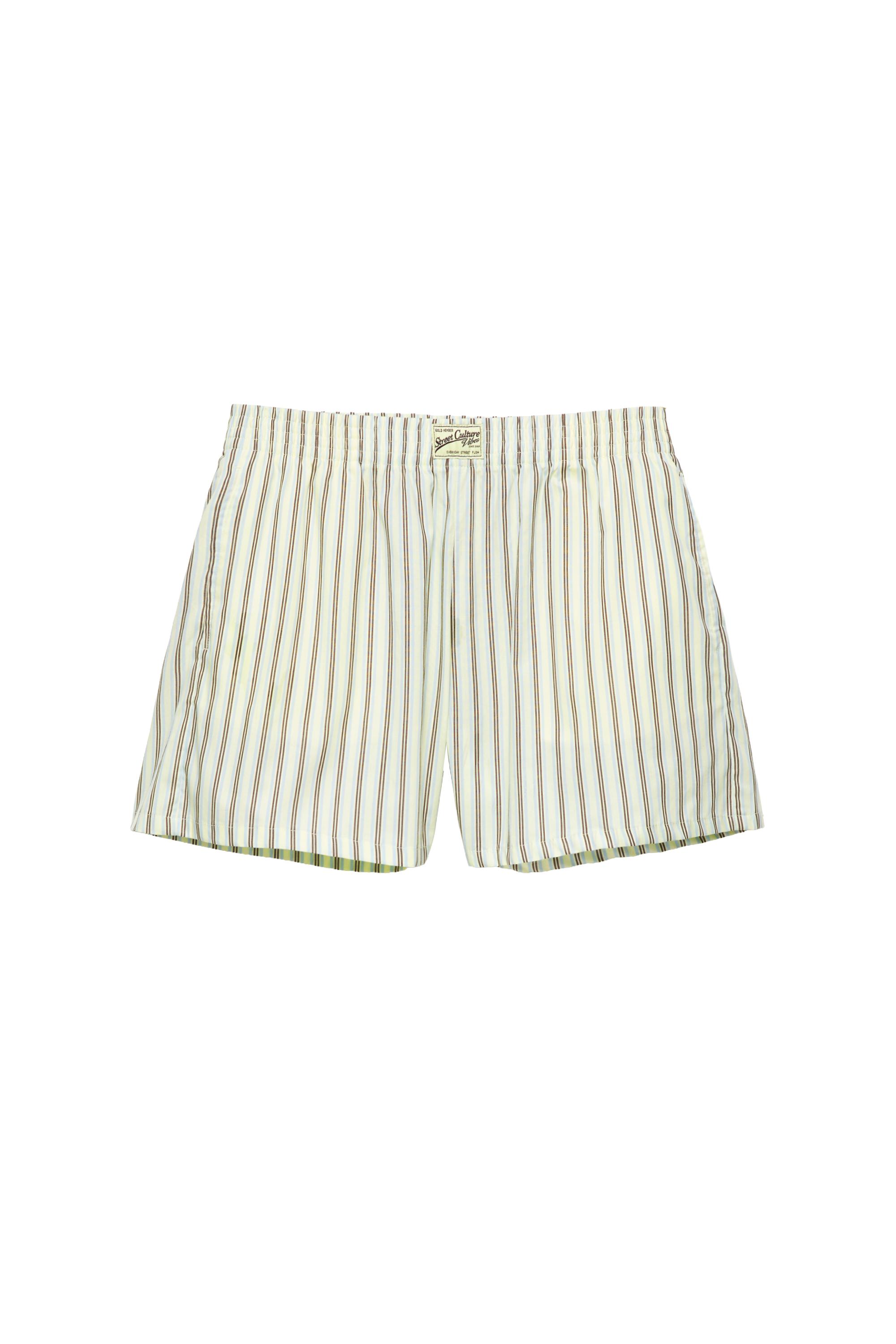Striped Bermuda shorts