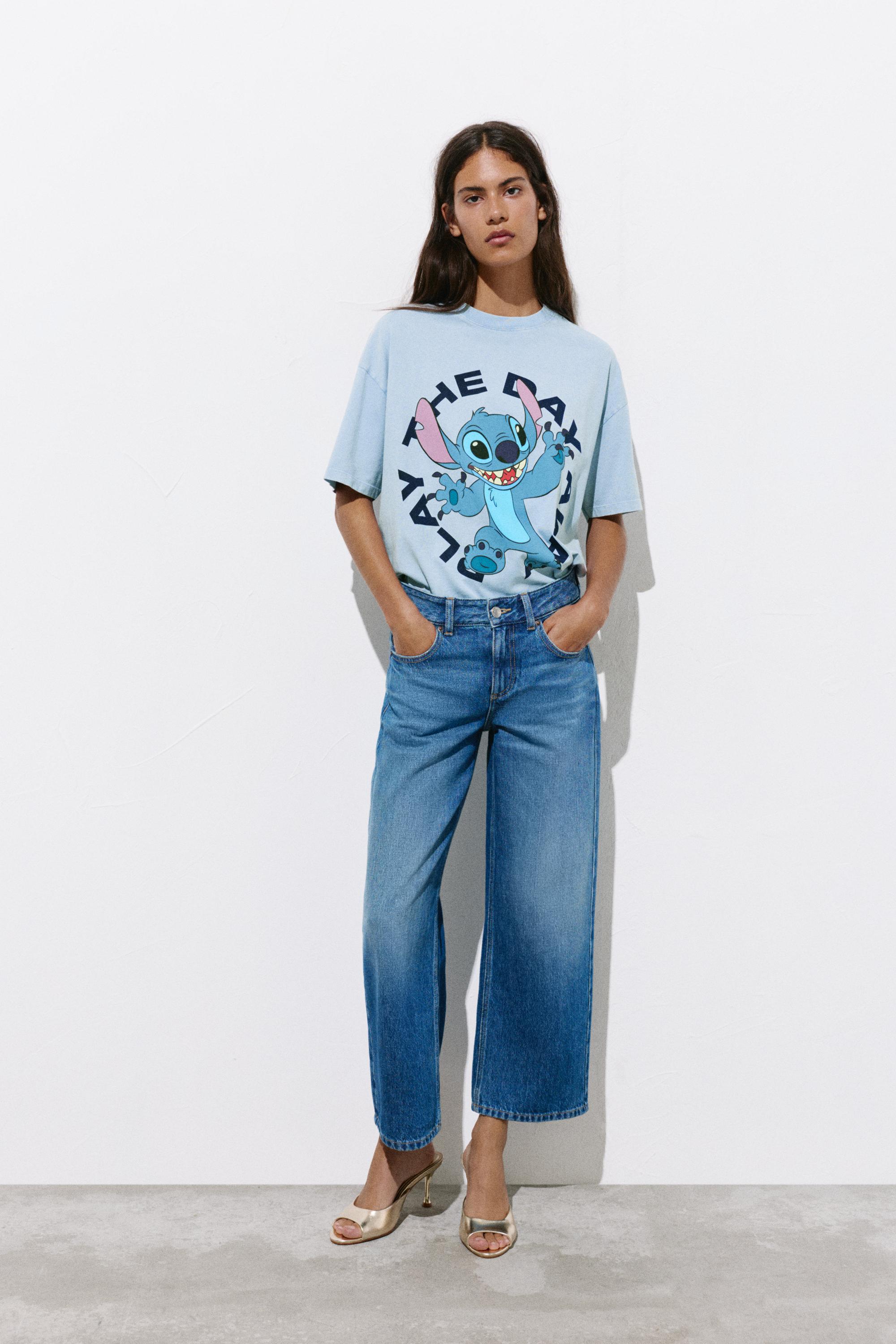 Short sleeve Stitch T-shirt — Faded blue