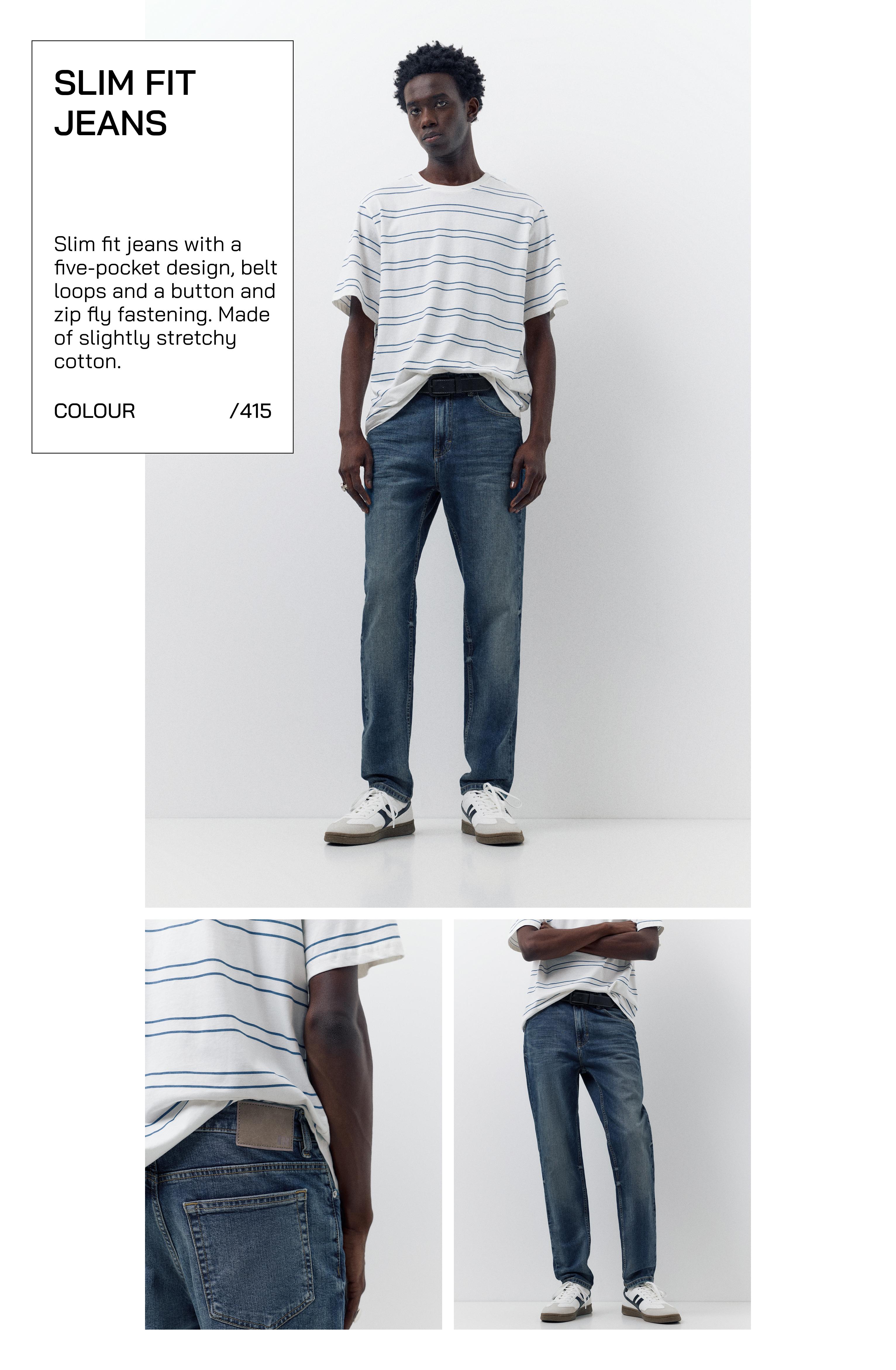 Slim fit jeans — Neon blue
