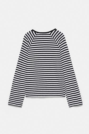 Long sleeve raglan T-shirt — Striped 7