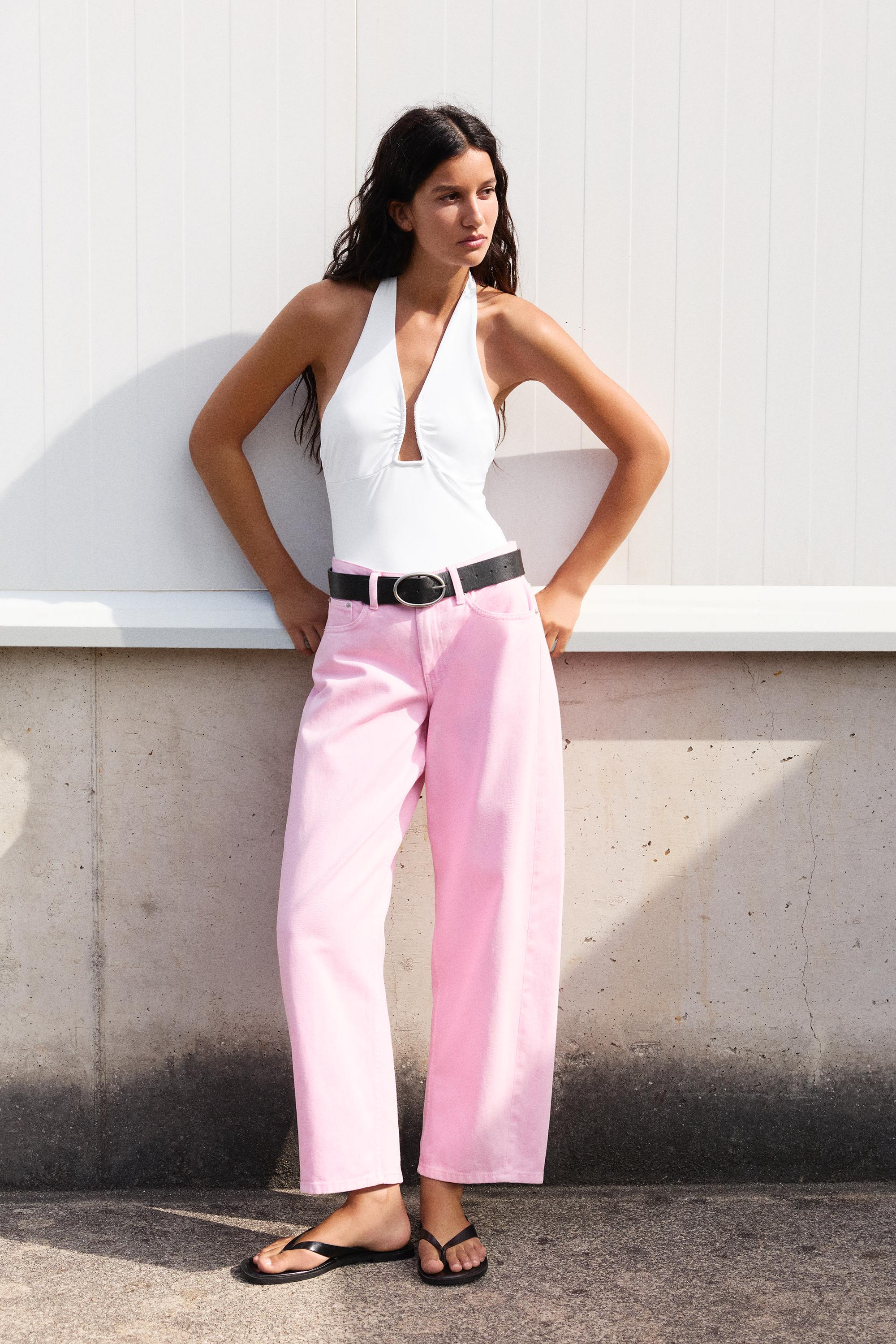 Gathered halterneck bodysuit — White