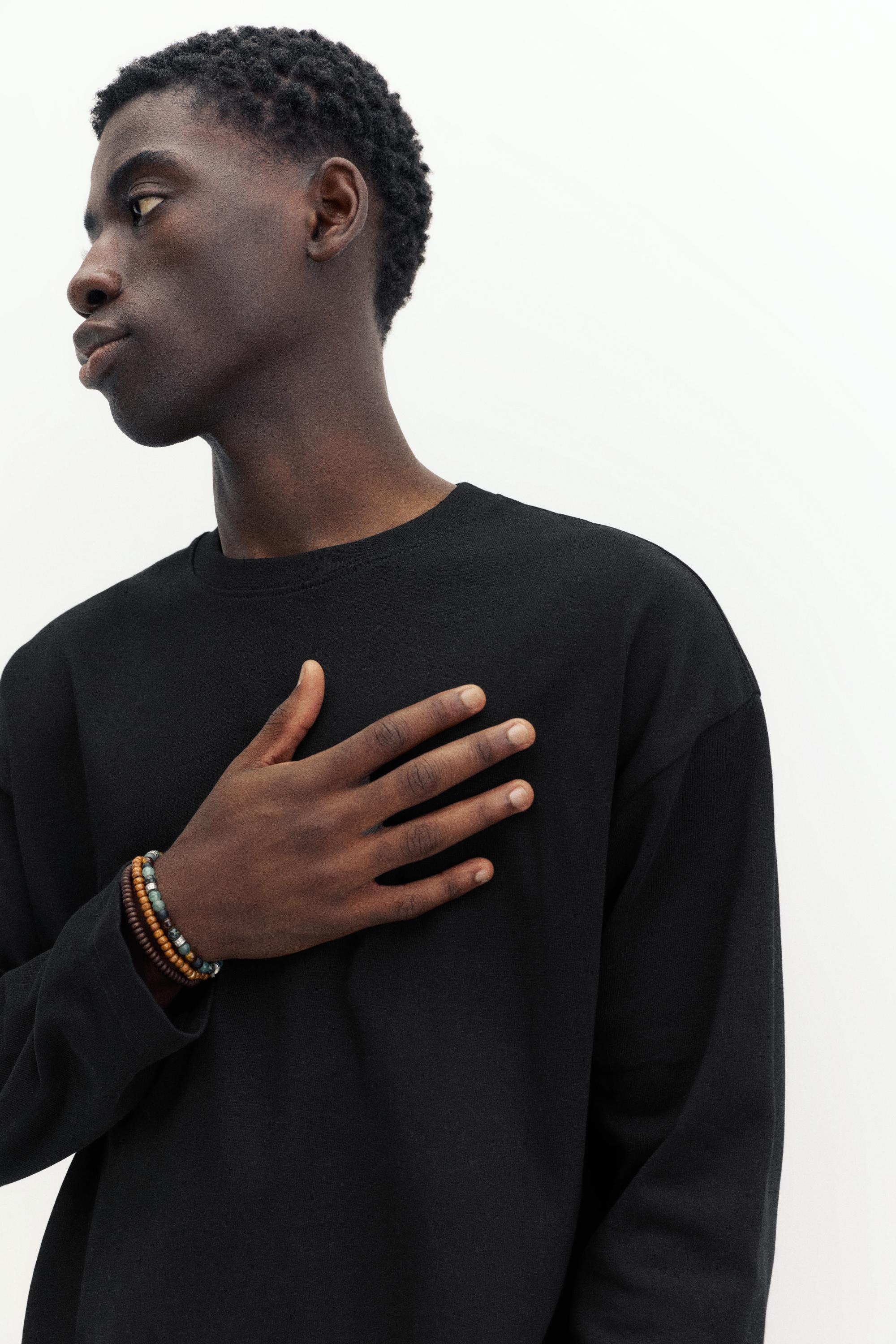 Heavy weight relaxed fit T-shirt — Black