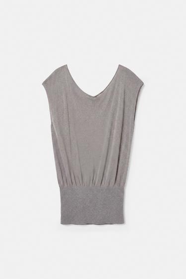 Elastic waist top — Steel 7