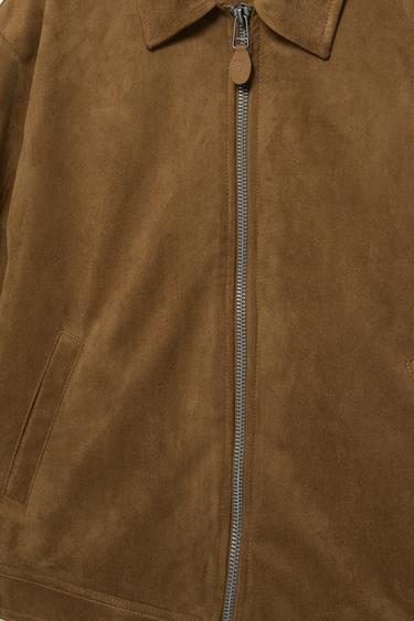 Faux suede jacket — Brown 8
