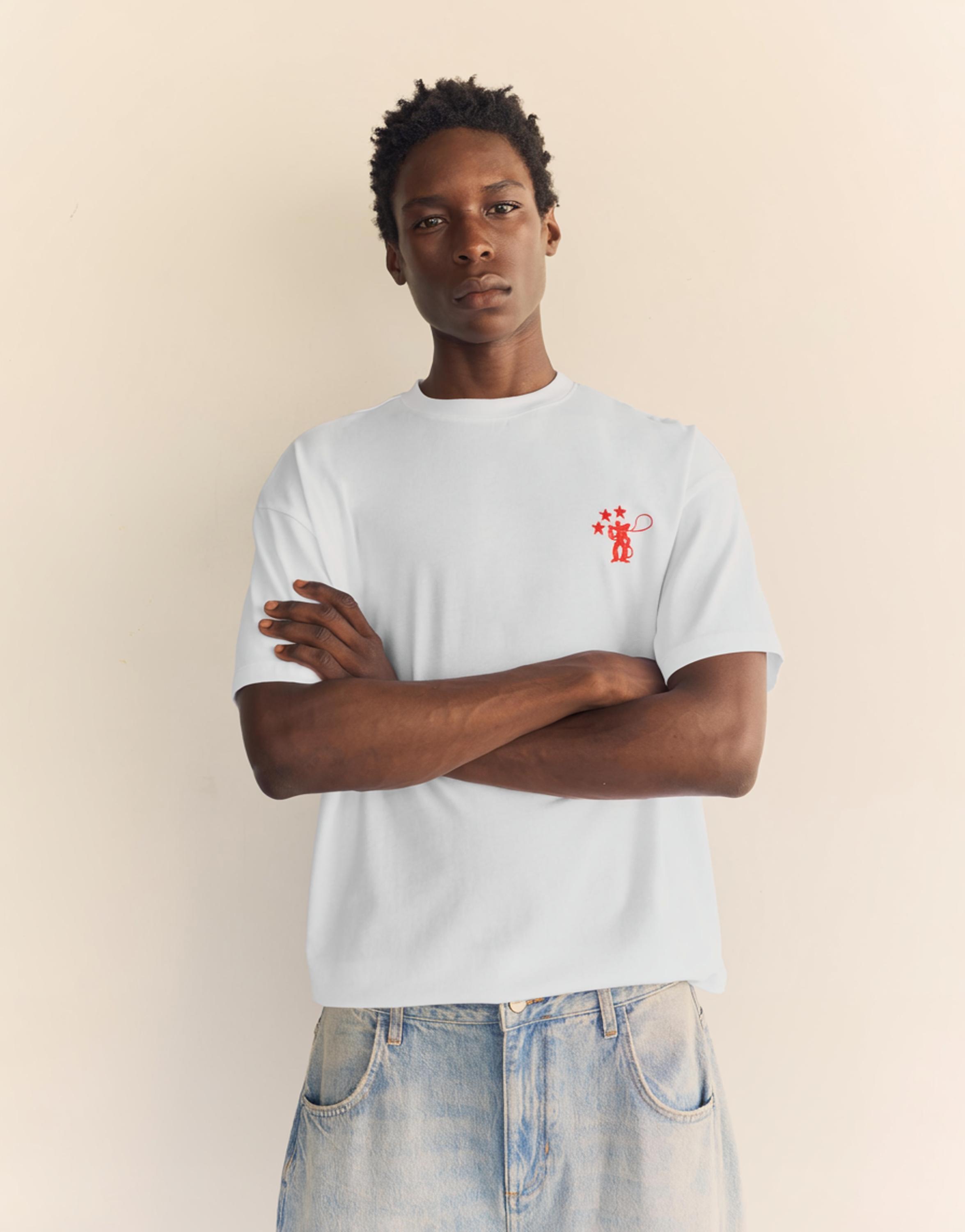 Cowboy graphic T-shirt — Off white