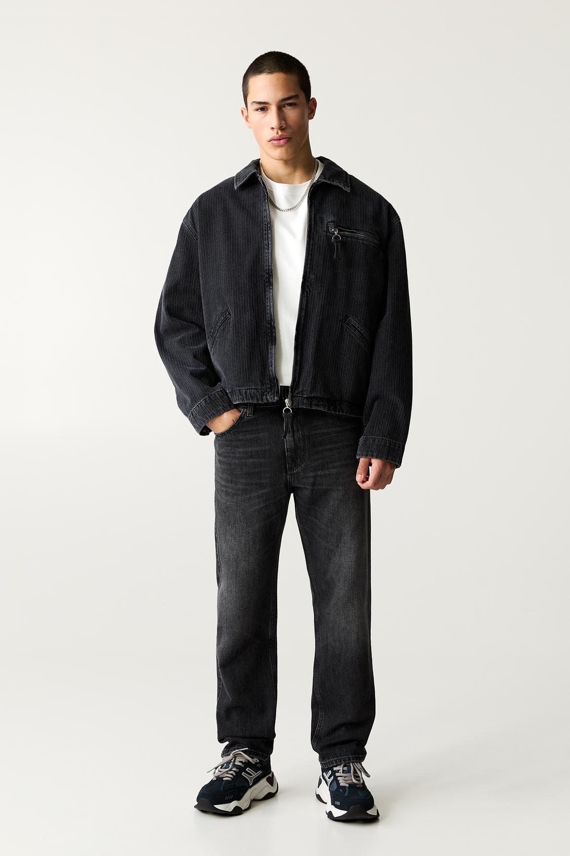 Ropa Peto Para Hombre Pull And Bear Jeans Peto Vaquero De Hombre