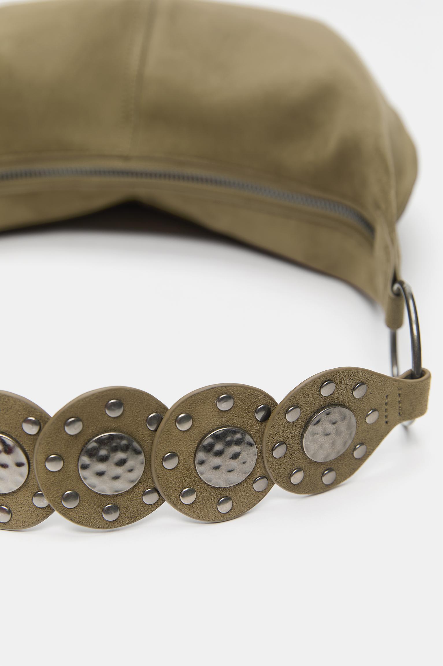 Zımba detaylı omuz çantası - Görsel 6