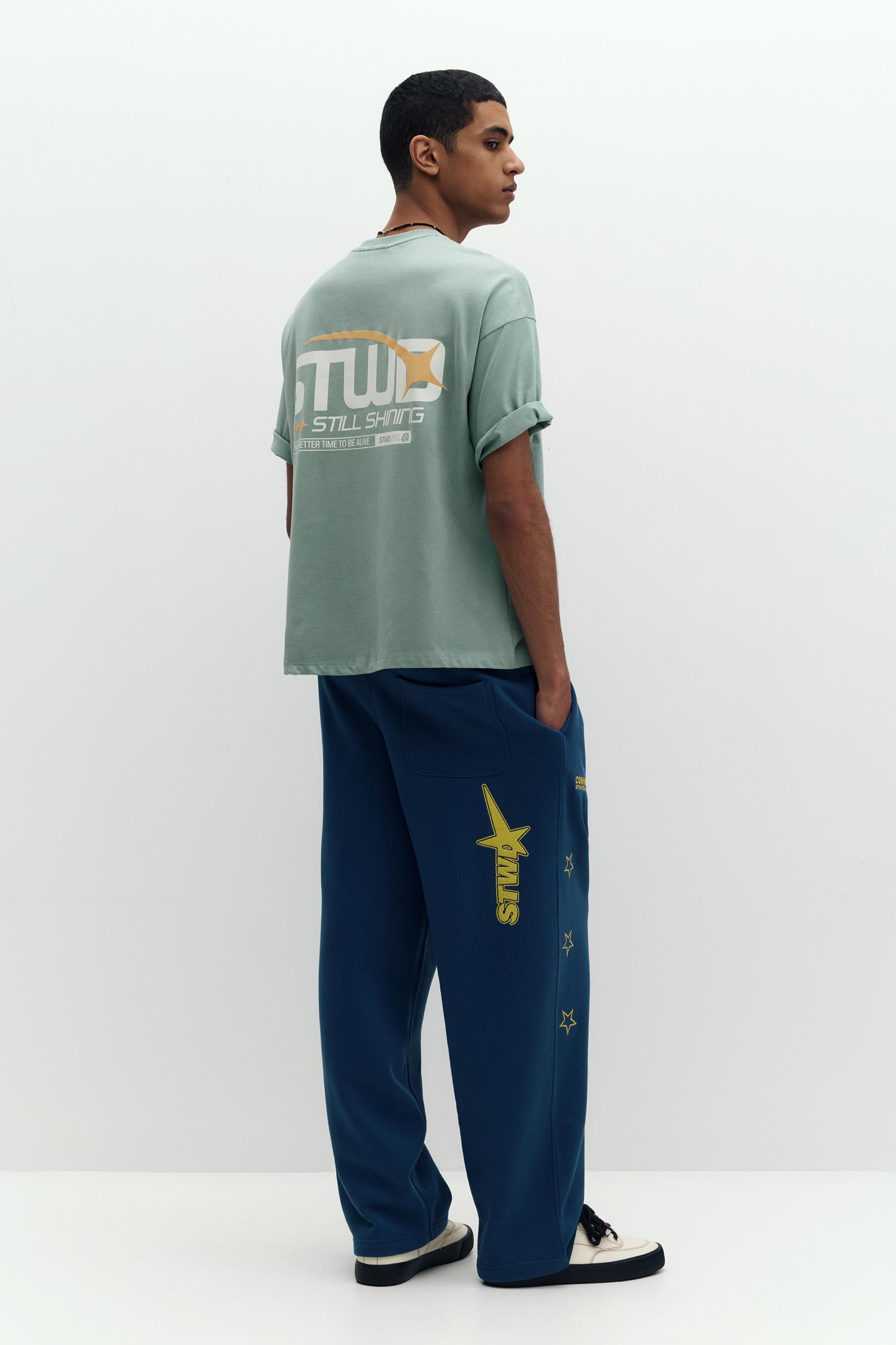 Yıldız baskılı STWD t-shirt - Görsel 10