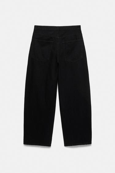 Baggy relaxed fit graphic jeans — Faded black 8