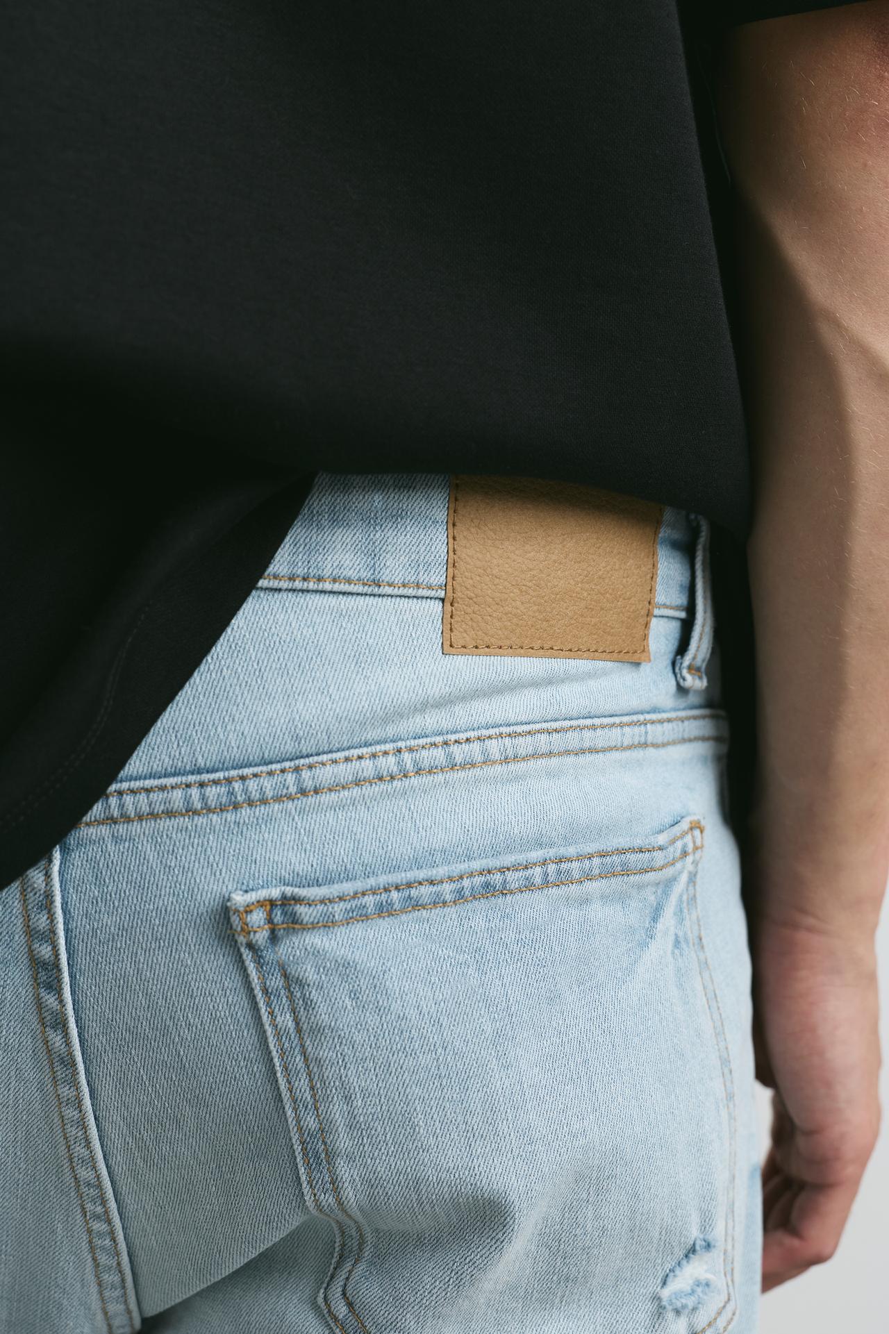 Ripped skinny jeans — Pale indigo