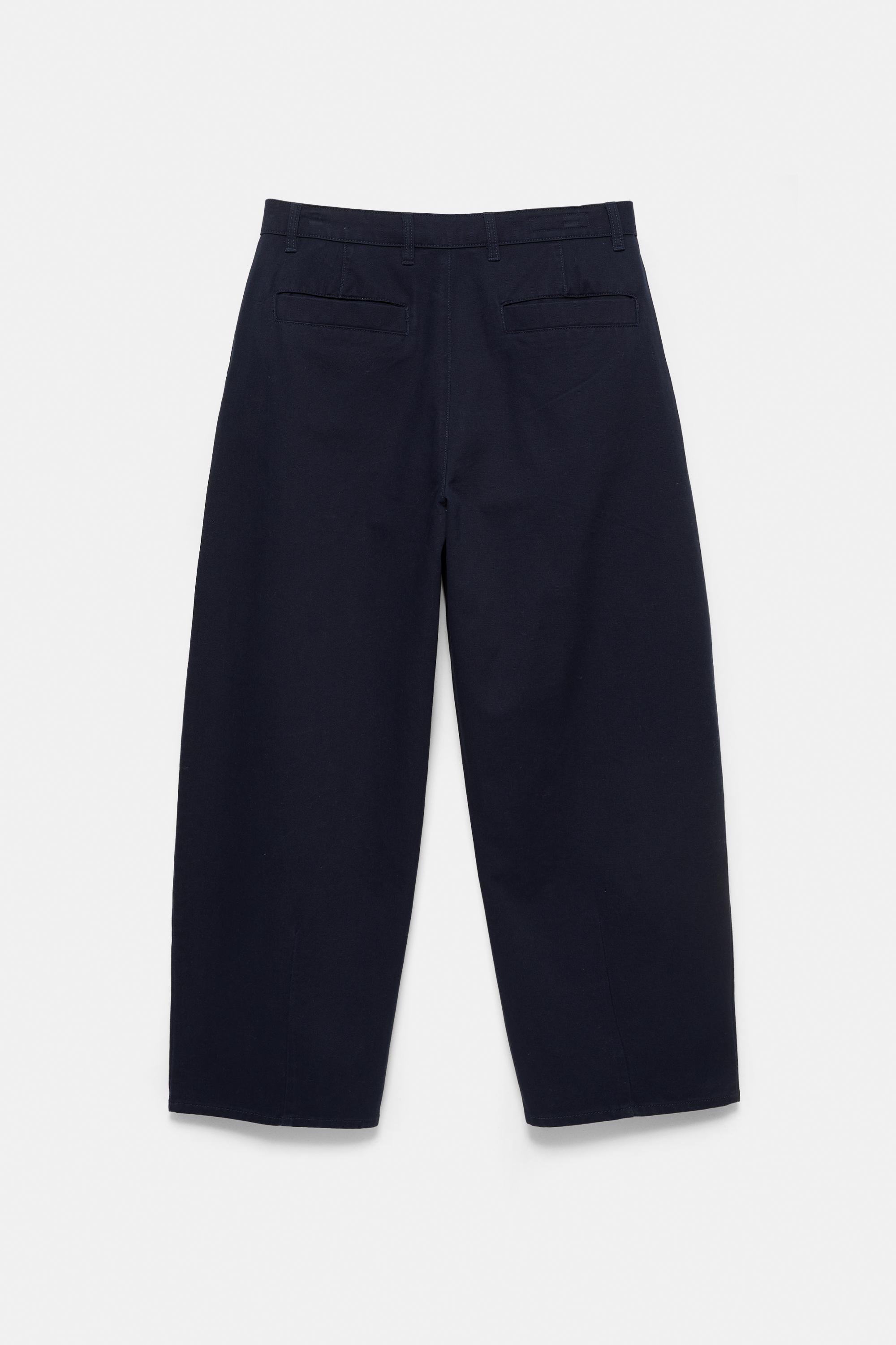 Baggy darted chinos — Navy