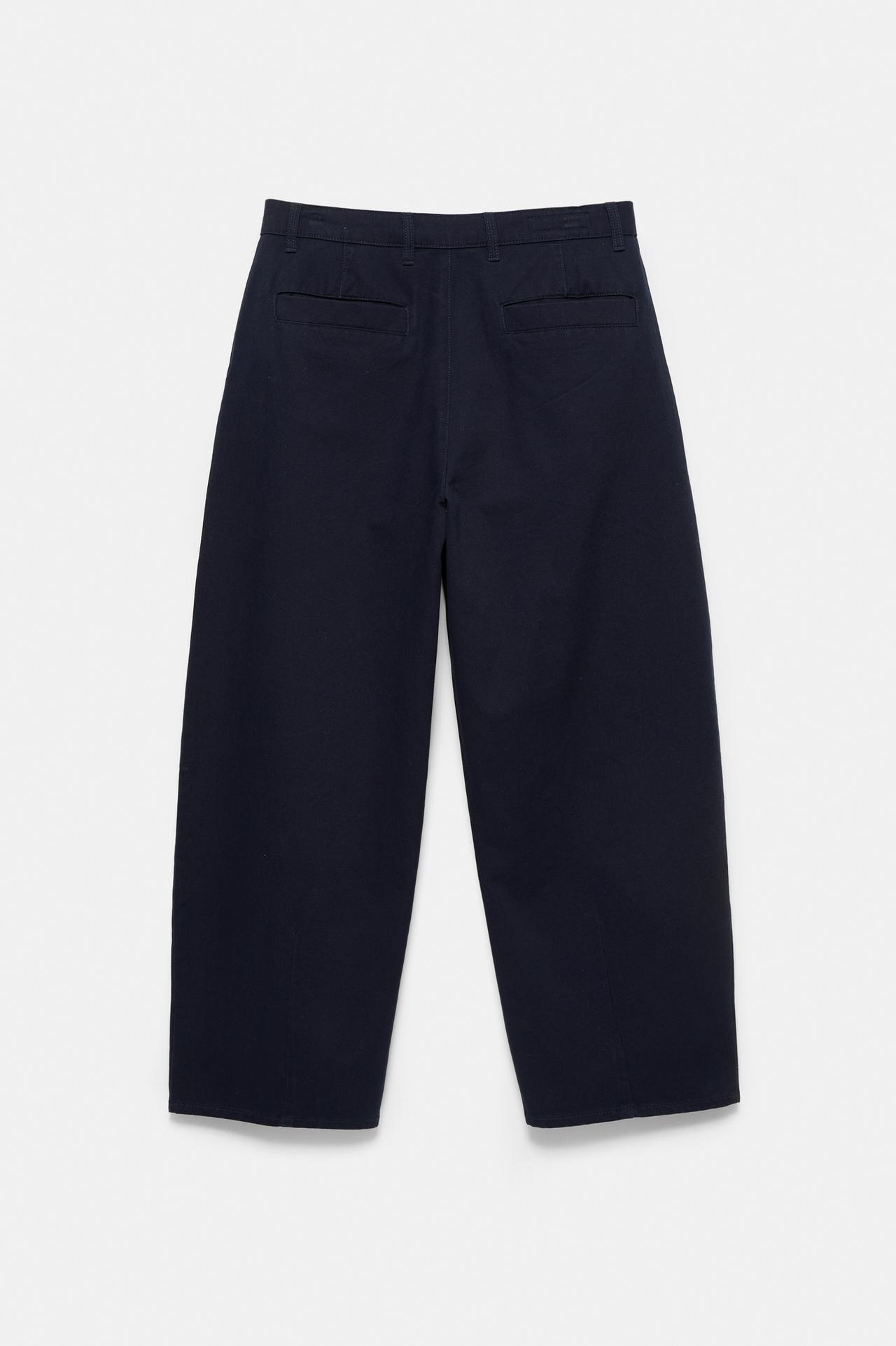 Baggy darted chinos — Navy