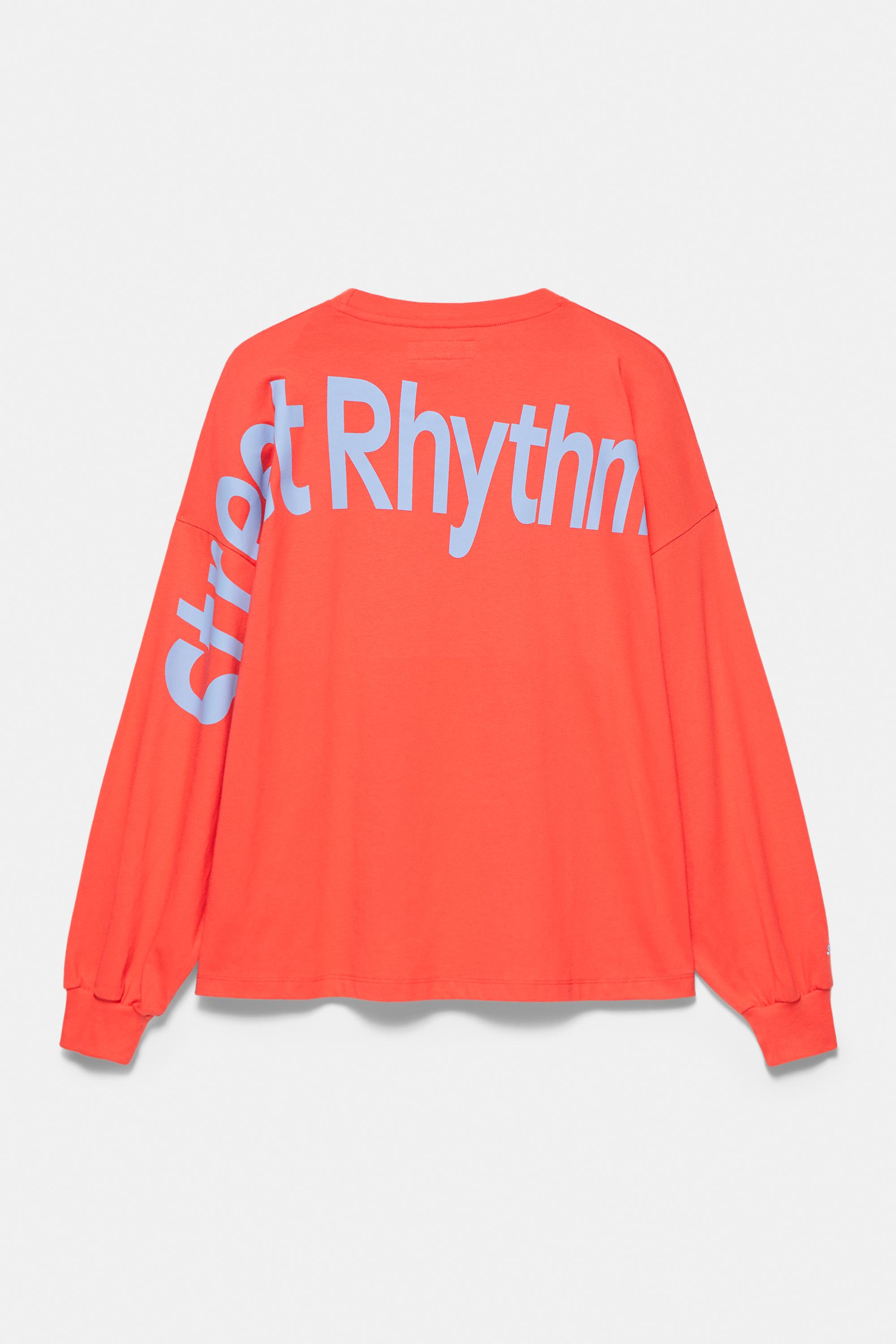 Oversize graphic T-shirt — Bright red