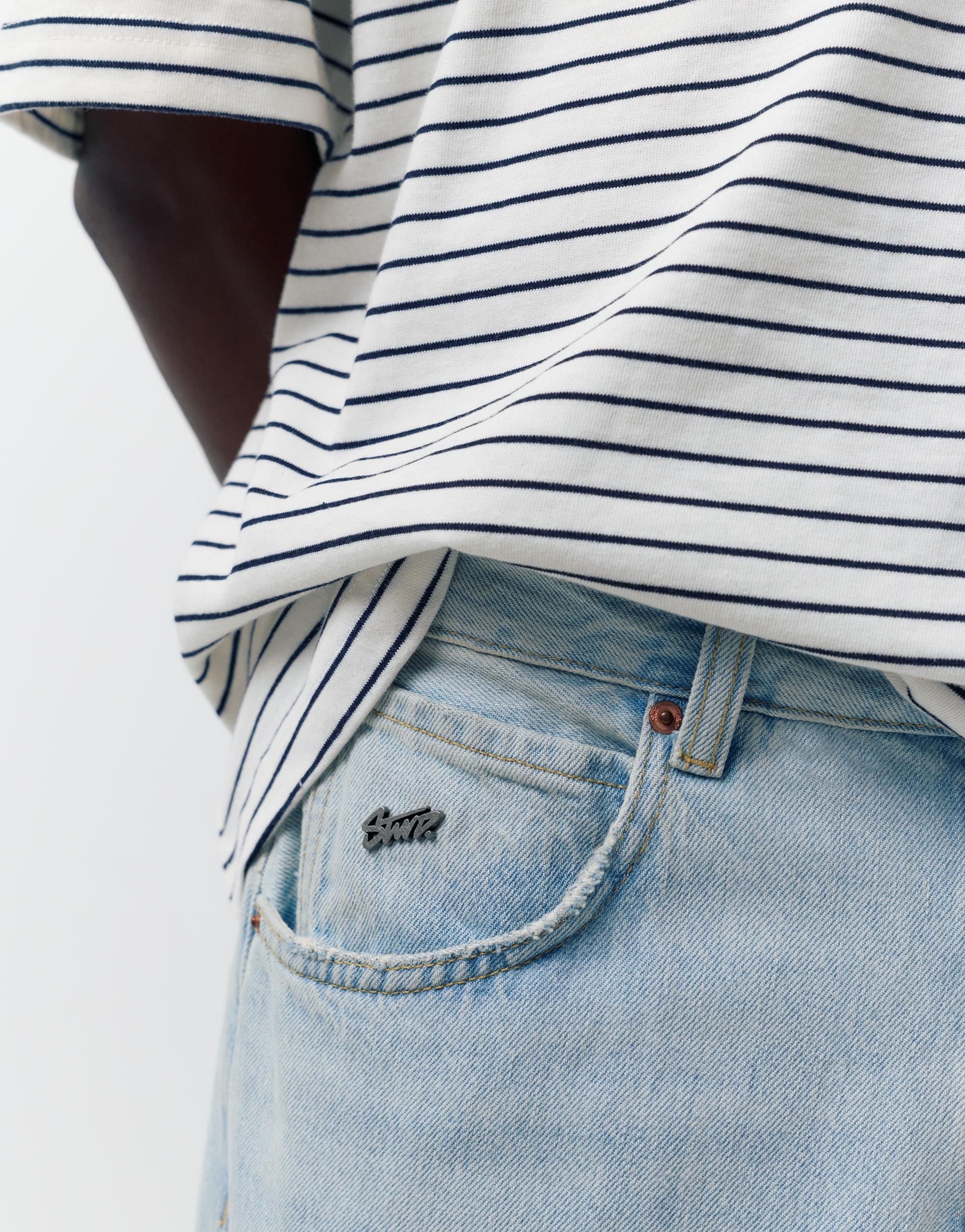 Relaxed fit baggy jeans — Pale indigo