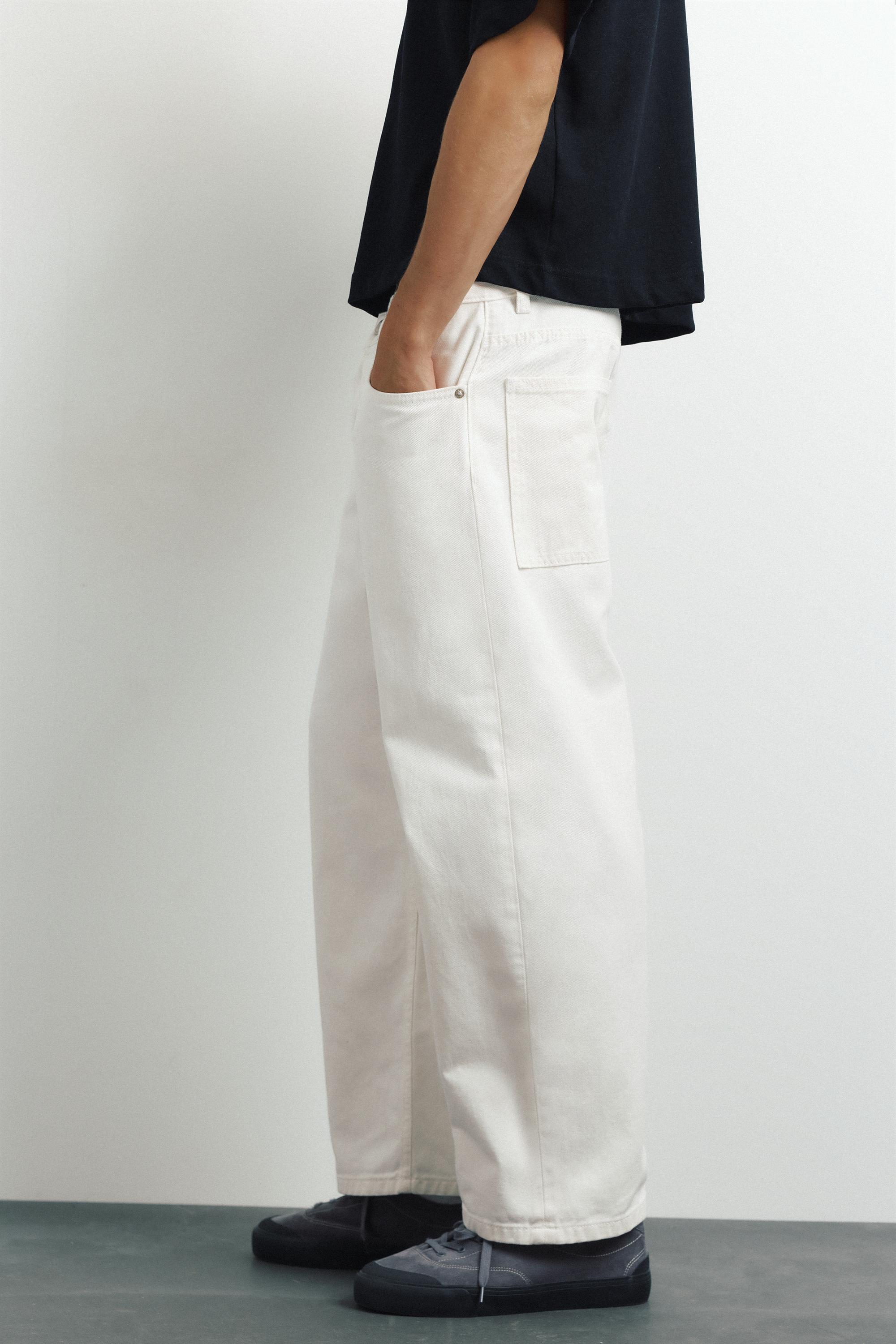Tapered jeans — White