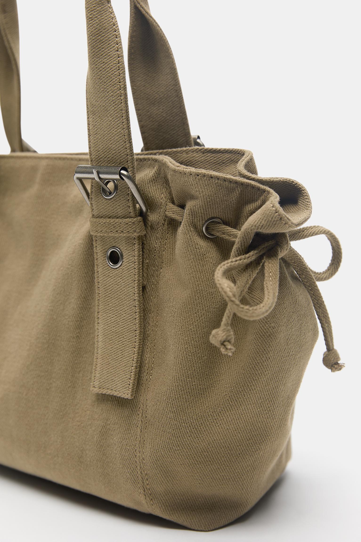 Buckle shopper bag — Camel