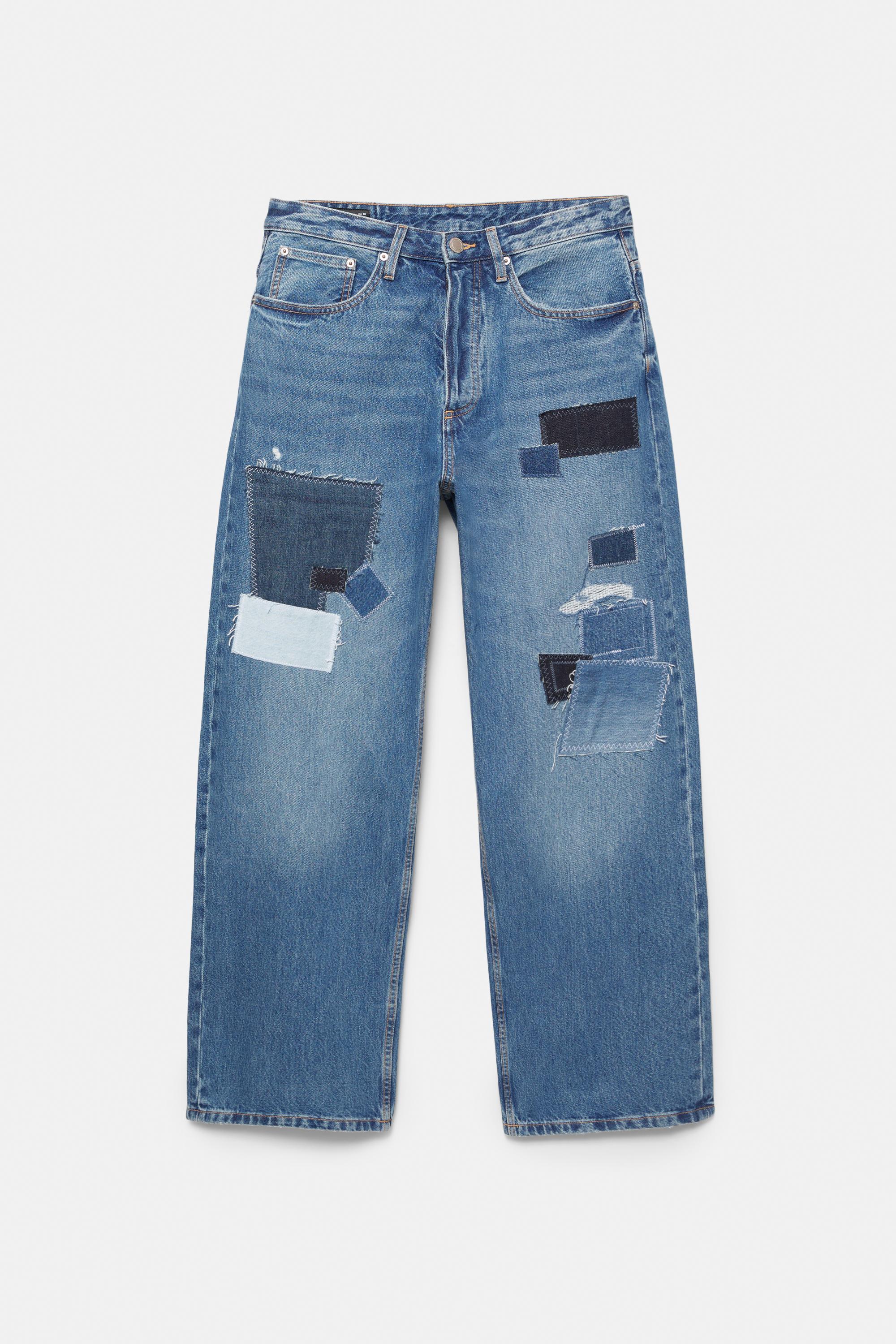 Patchwork baggy jean - Görsel 6