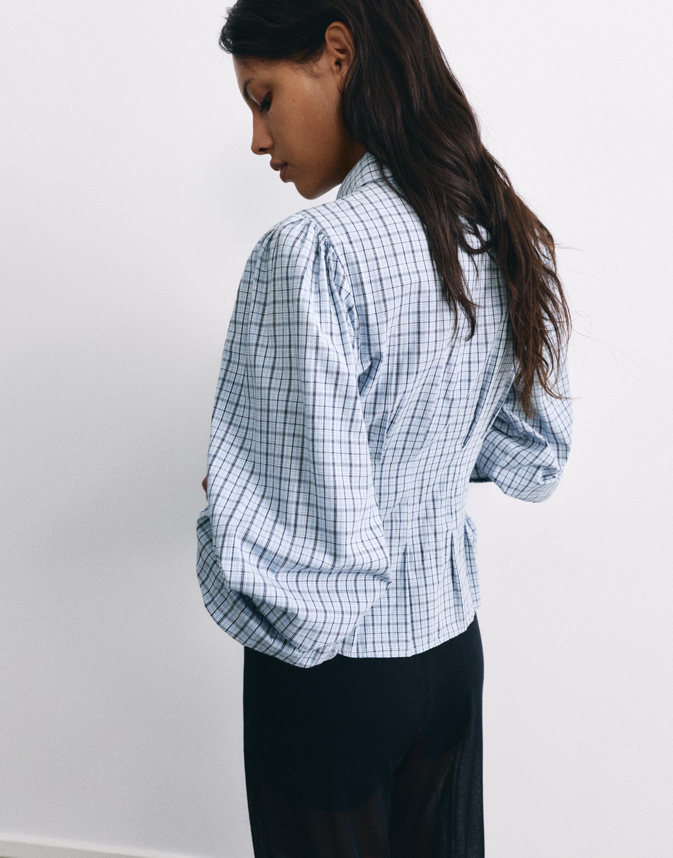 Pull&Bear Ekose slim fit gömlek görsel 7
