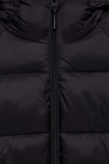 Hooded puffer jacket — Black 7