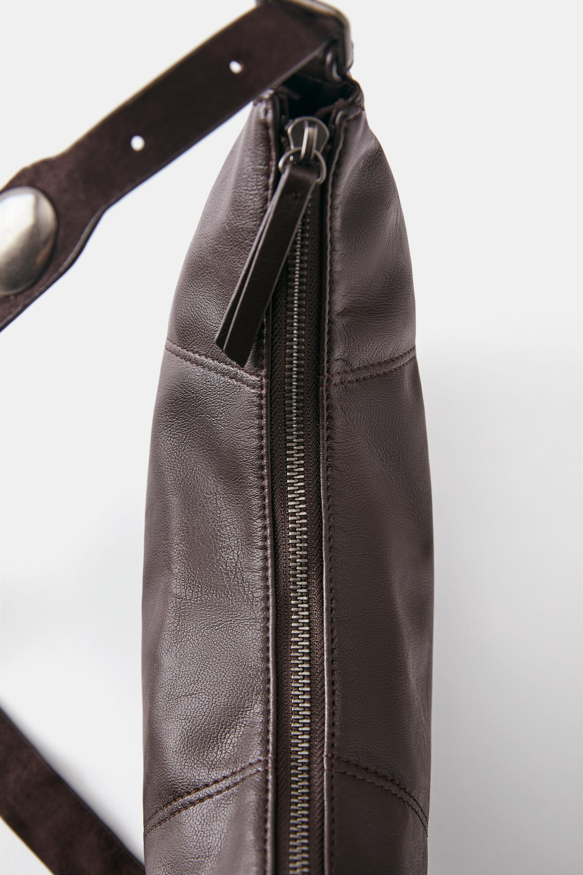Studded crossbody bag — Brown