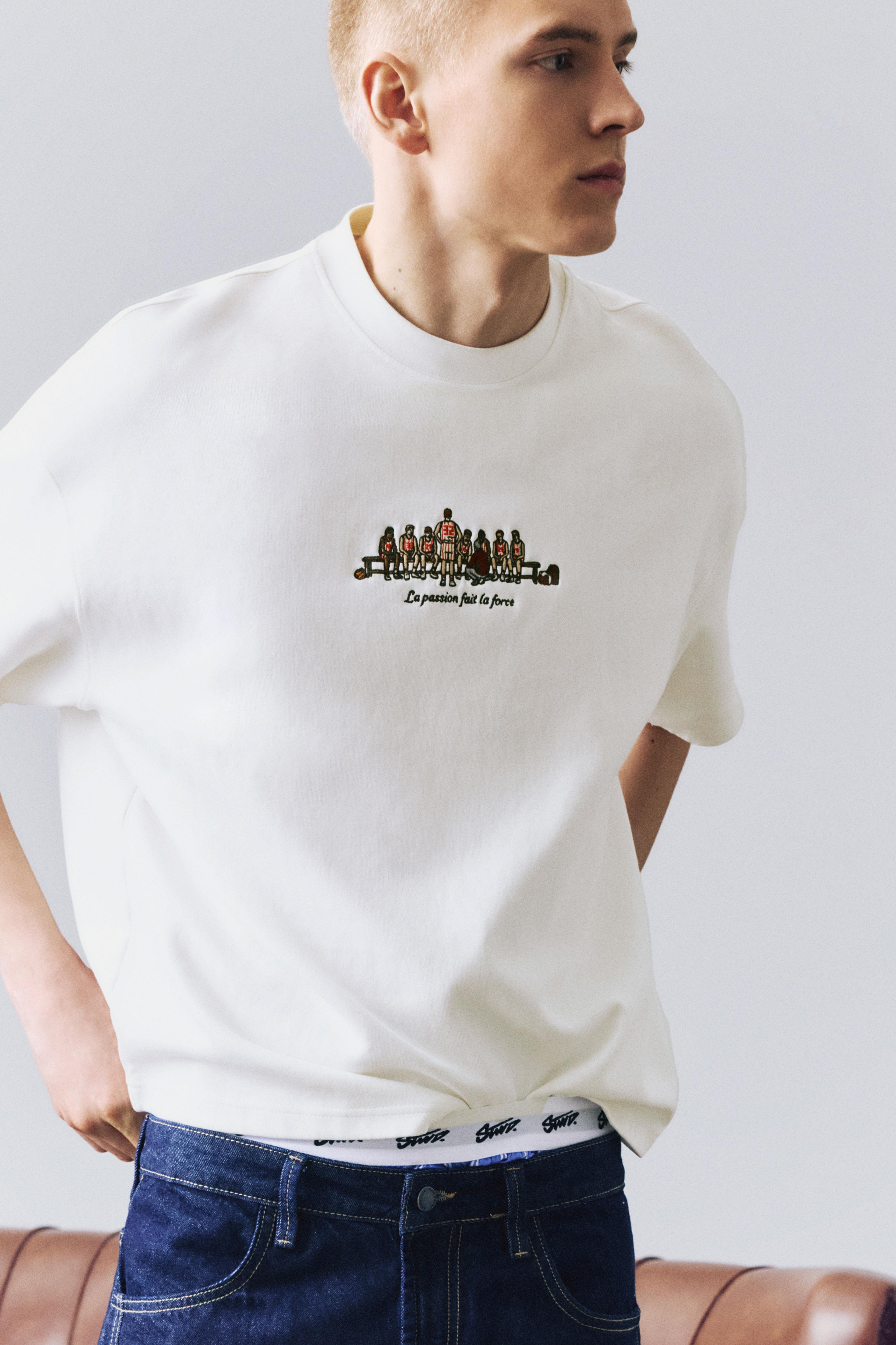 Kısa kollu nakışlı sweatshirt - Görsel 15